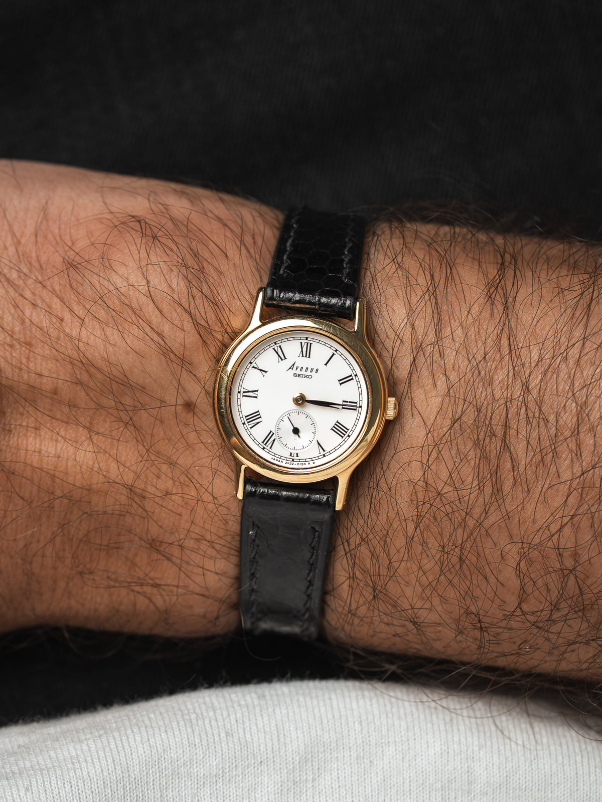 Seiko Avenue Watch 2K22-0080 Goldplattiert — Kleine Sekunde (1998)