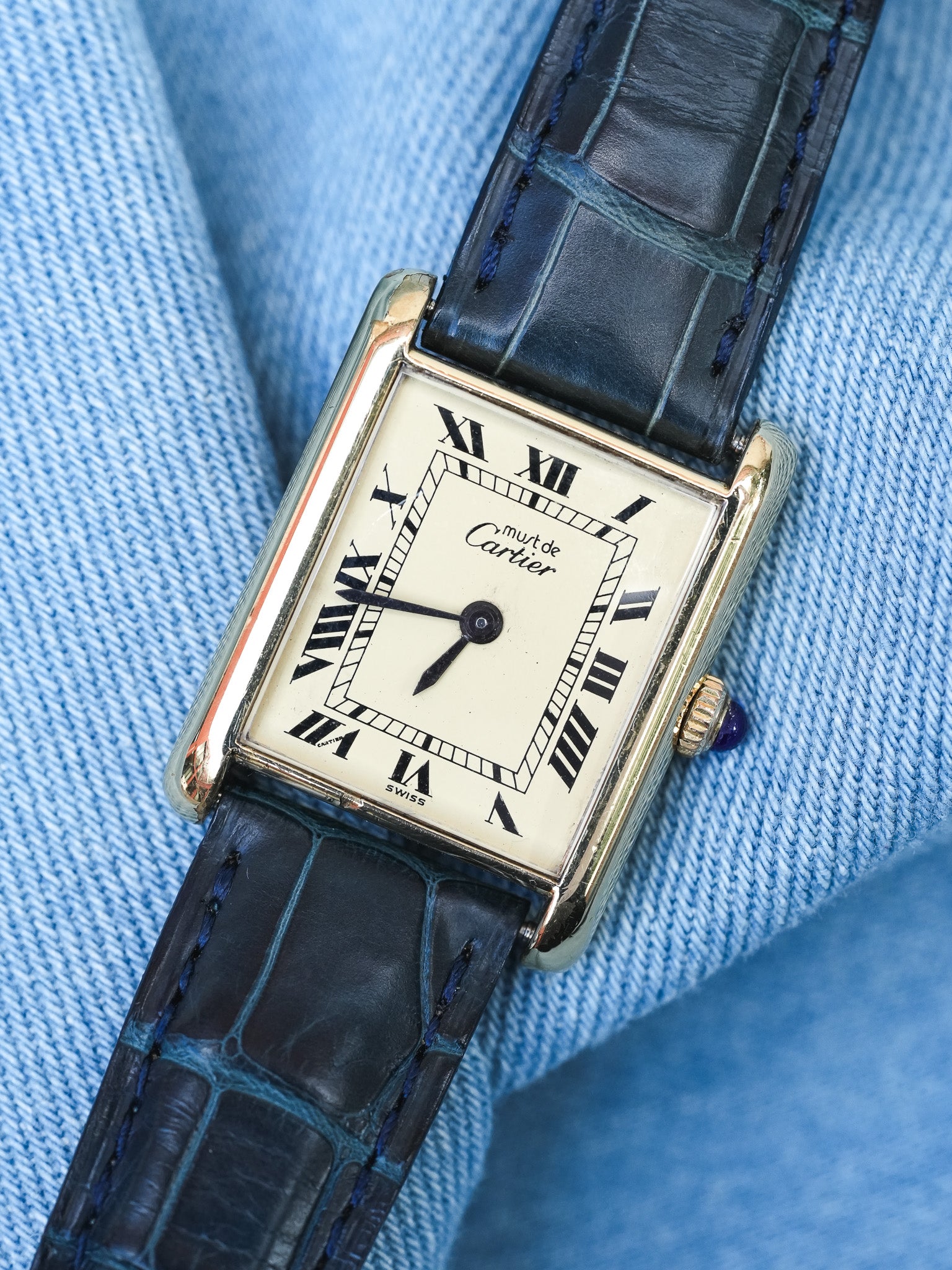 Cartier - Must of Cartier Tank First Generation Electroplated 18K - 1970s