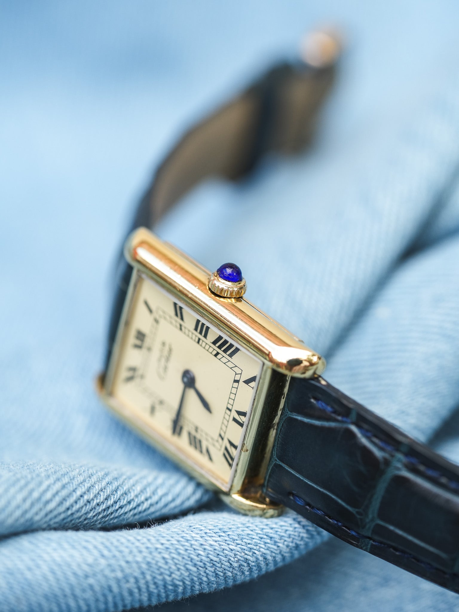 Cartier - Must of Cartier Tank First Generation Electroplated 18K - 1970s