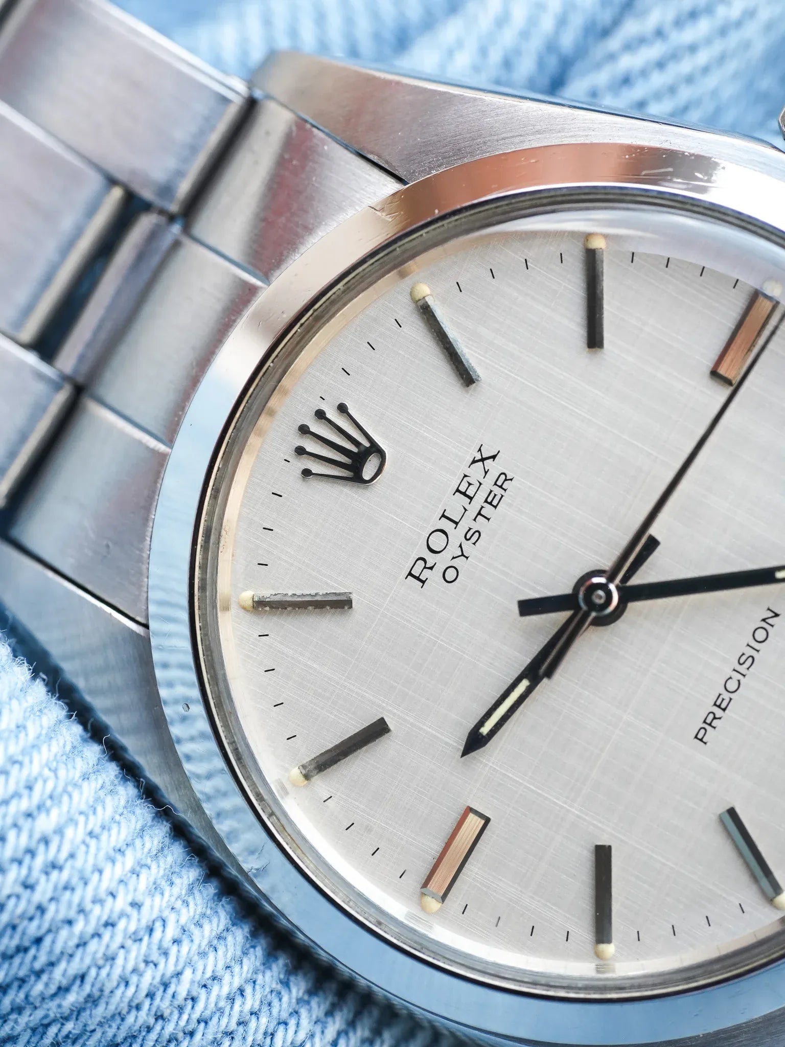 Rolex - Oyster Extra fein 6426 Zifferblatt Leinen Silber - 1971