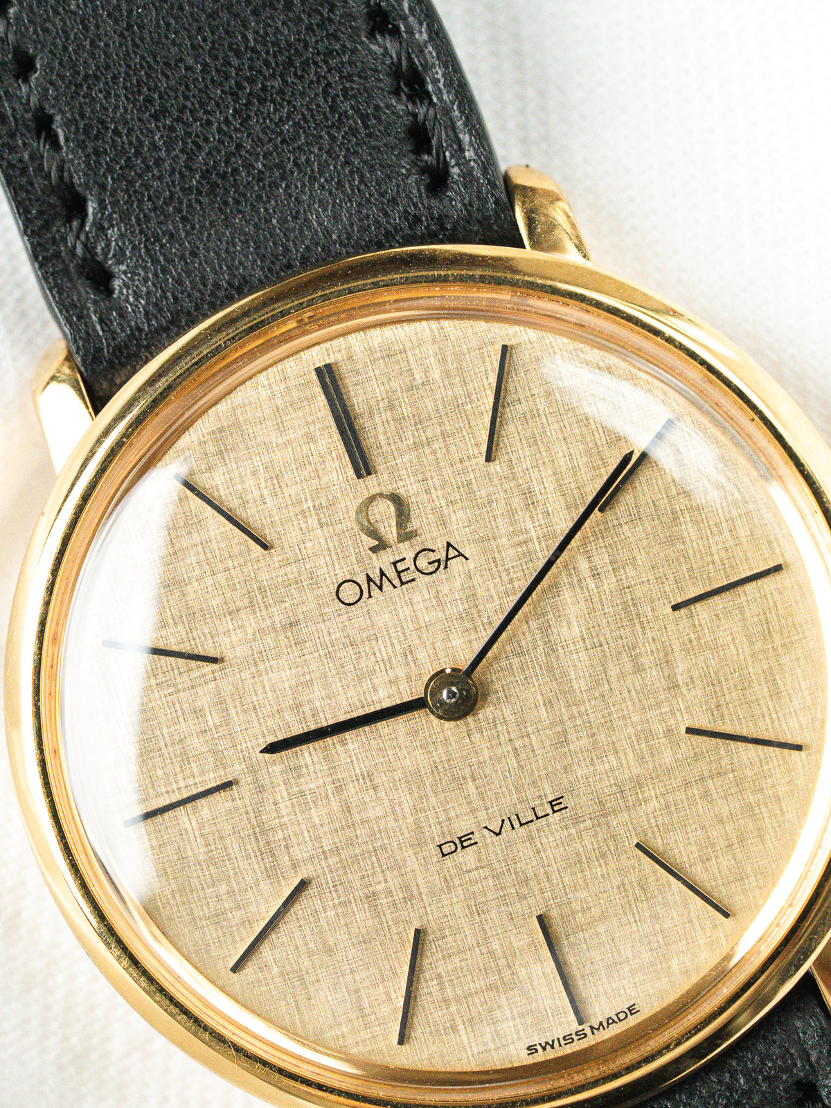 Montre Omega De Ville 111.077 Plaqué Or — Cadran Lin (1970)