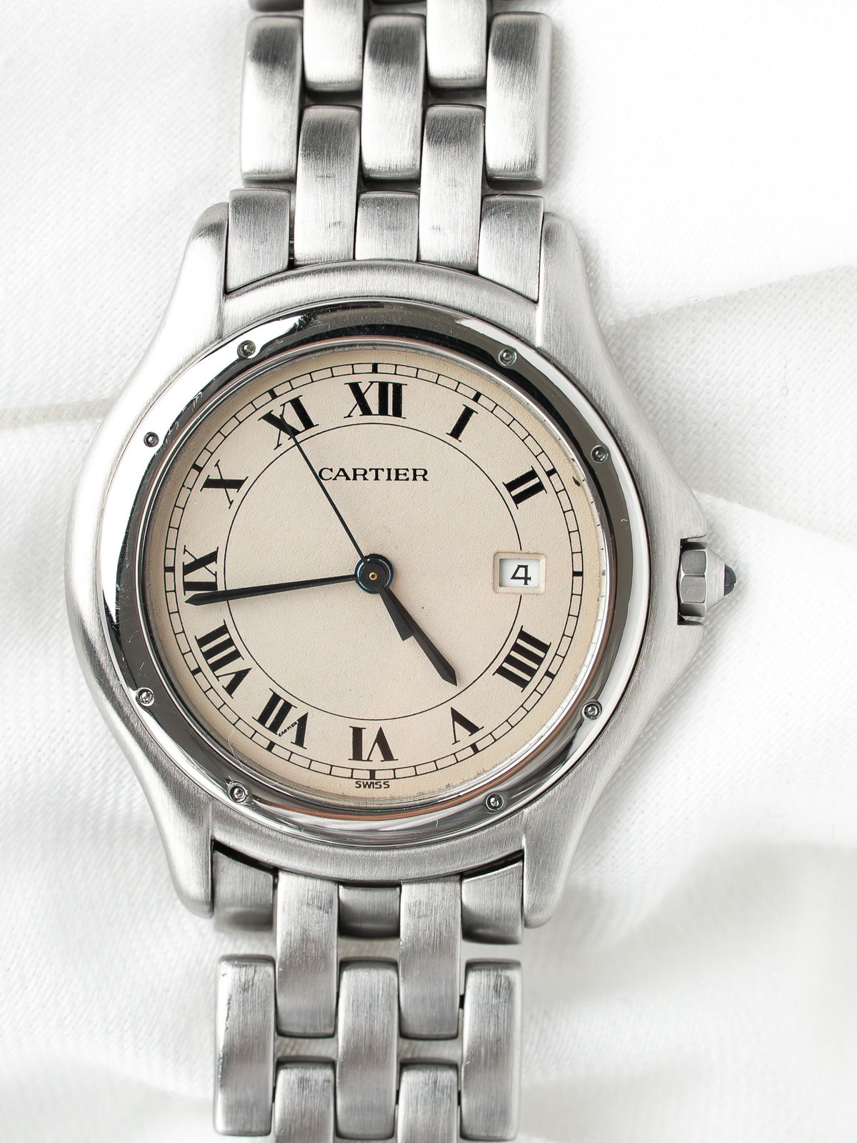 Montre Cartier Panthère Cougar 987904 Acier — Romains (1990s)