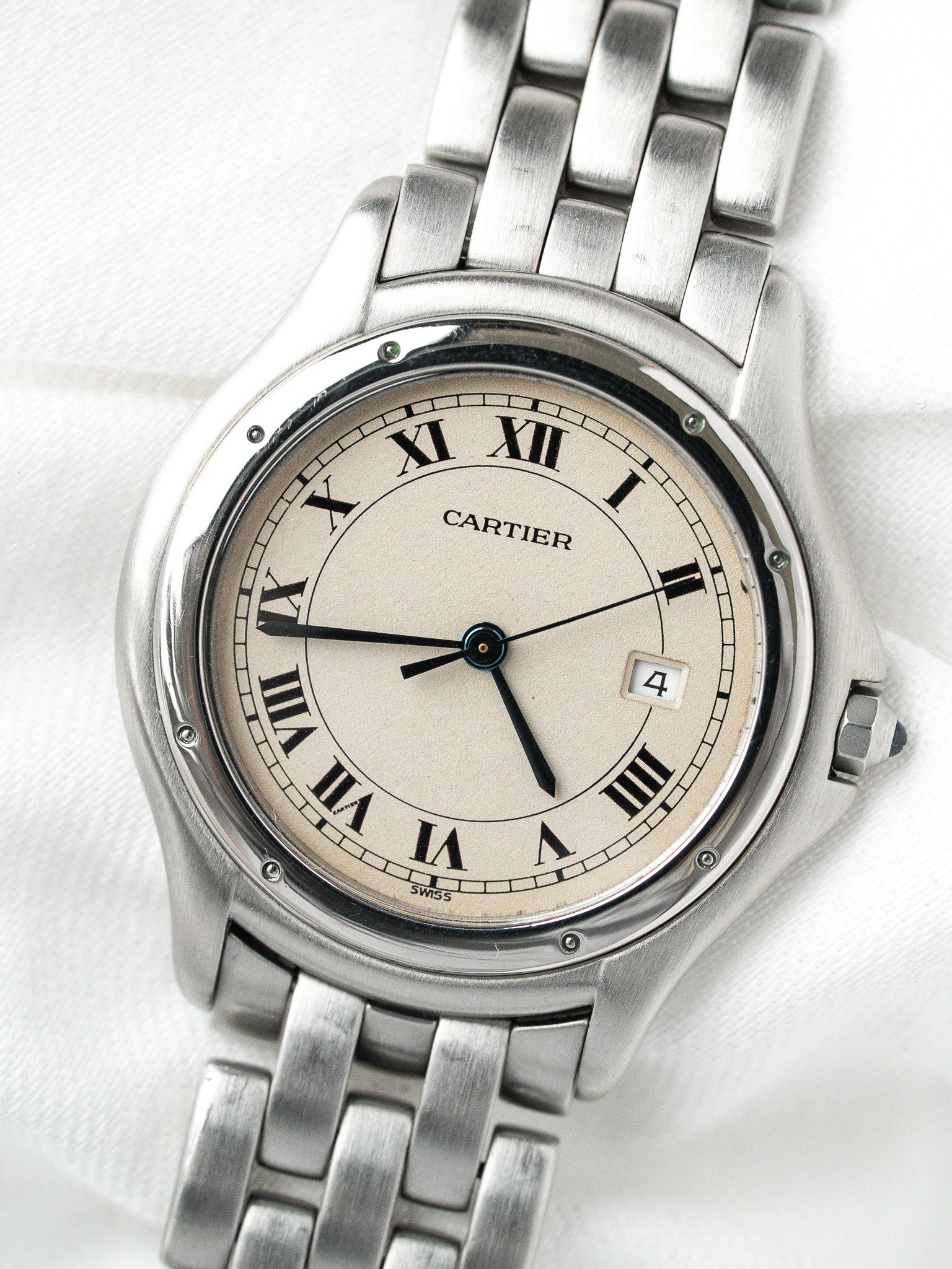 Montre Cartier Panthère Cougar 987904 Acier — Romains (1990s)