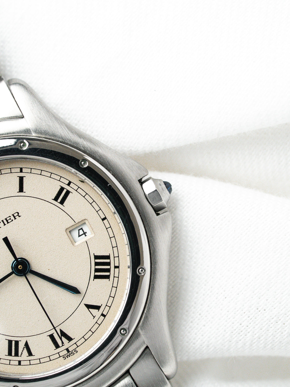 Montre Cartier Panthère Cougar 987904 Acier — Romains (1990s)
