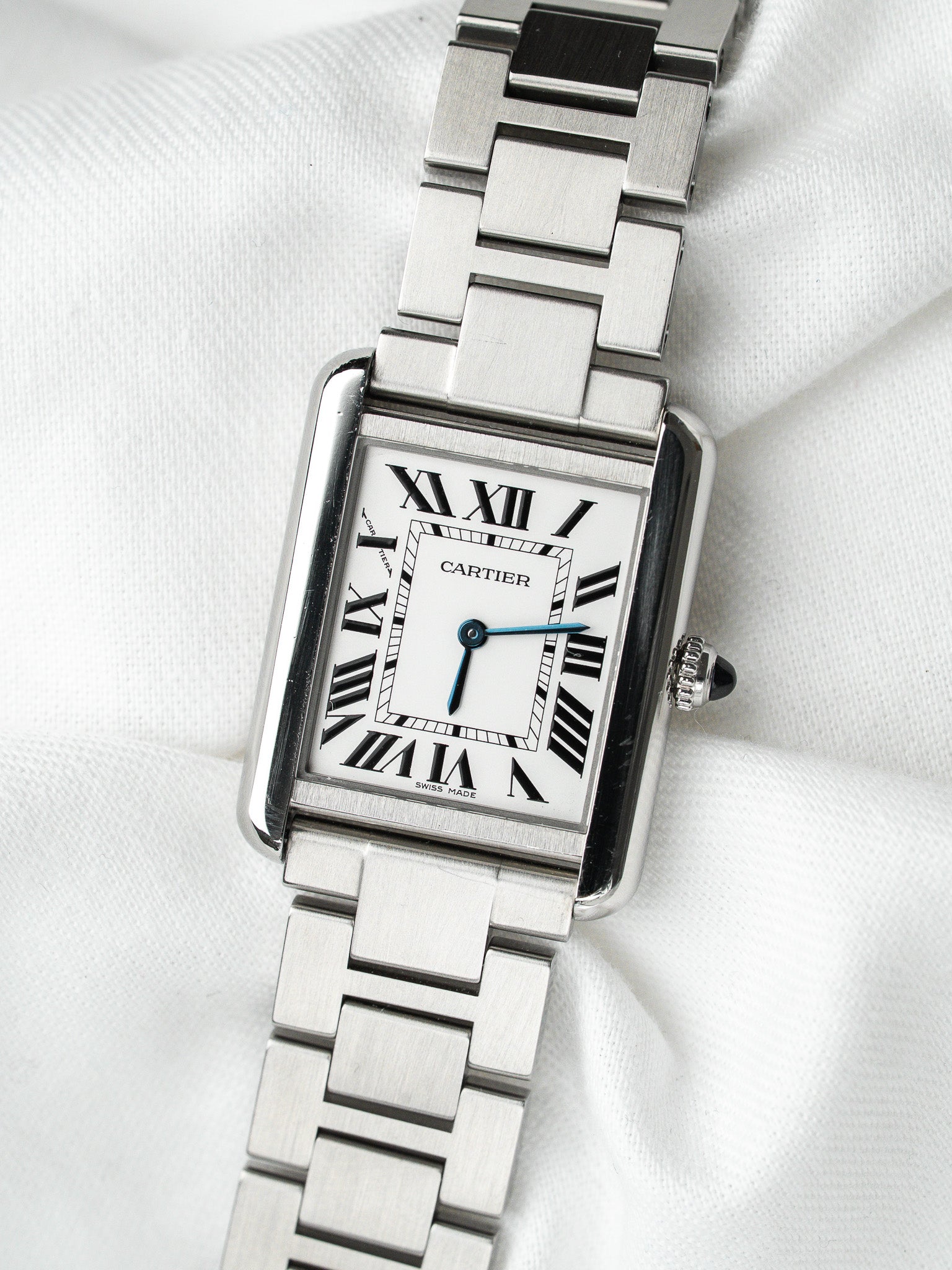 Cartier Tank Solo Medium Watch 3170 — Acciaio su Acciaio (anni 2010)