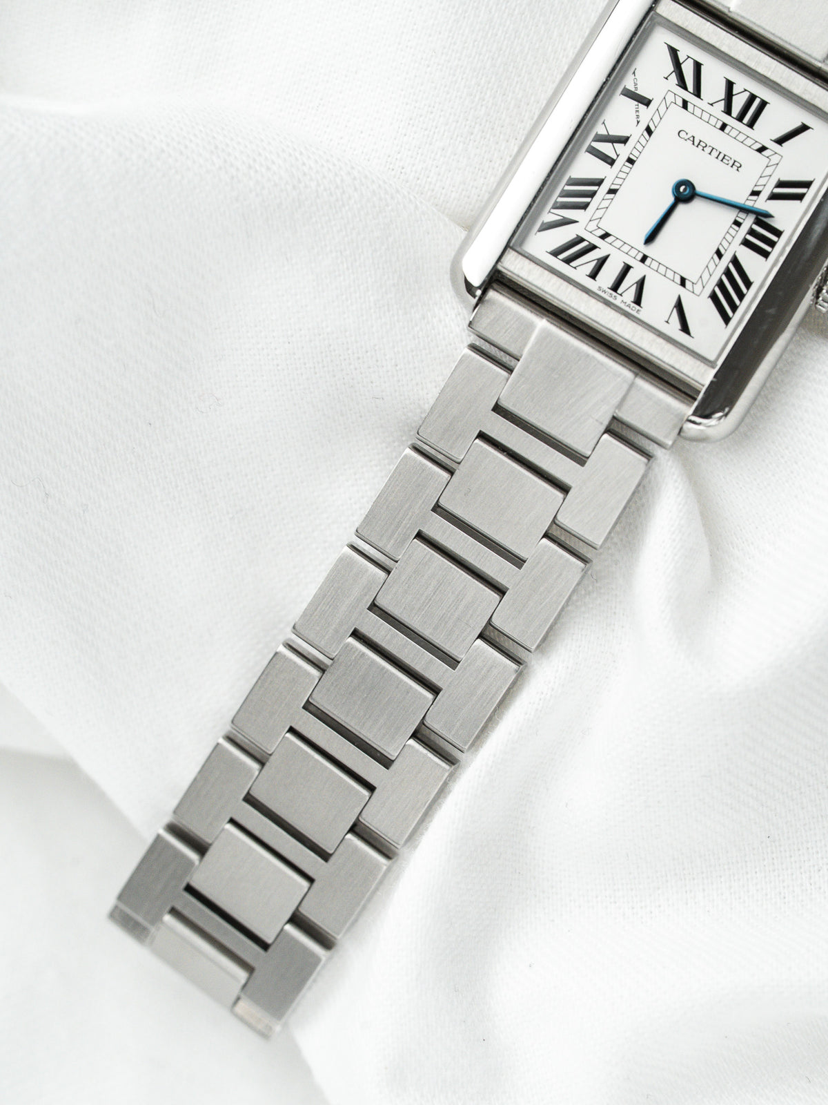 Cartier Tank Solo Medium Watch 3170 — Acciaio su Acciaio (anni 2010)