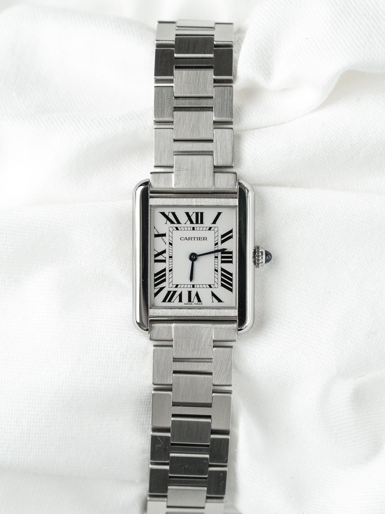 Cartier Tank Solo Medium Watch 3170 — Acciaio su Acciaio (anni 2010)