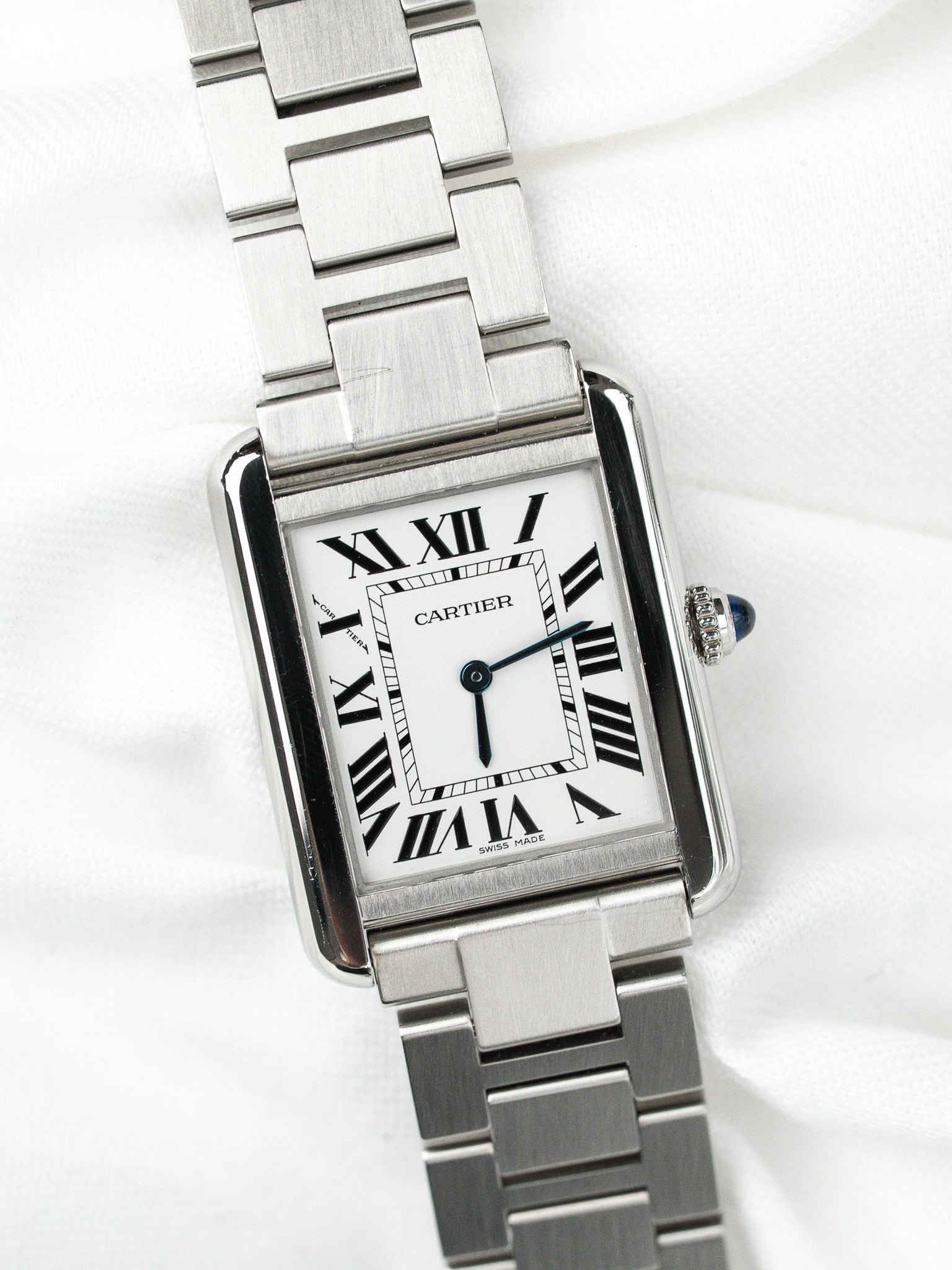 Cartier Tank Solo Medium Watch 3170 — Acciaio su Acciaio (anni 2010)