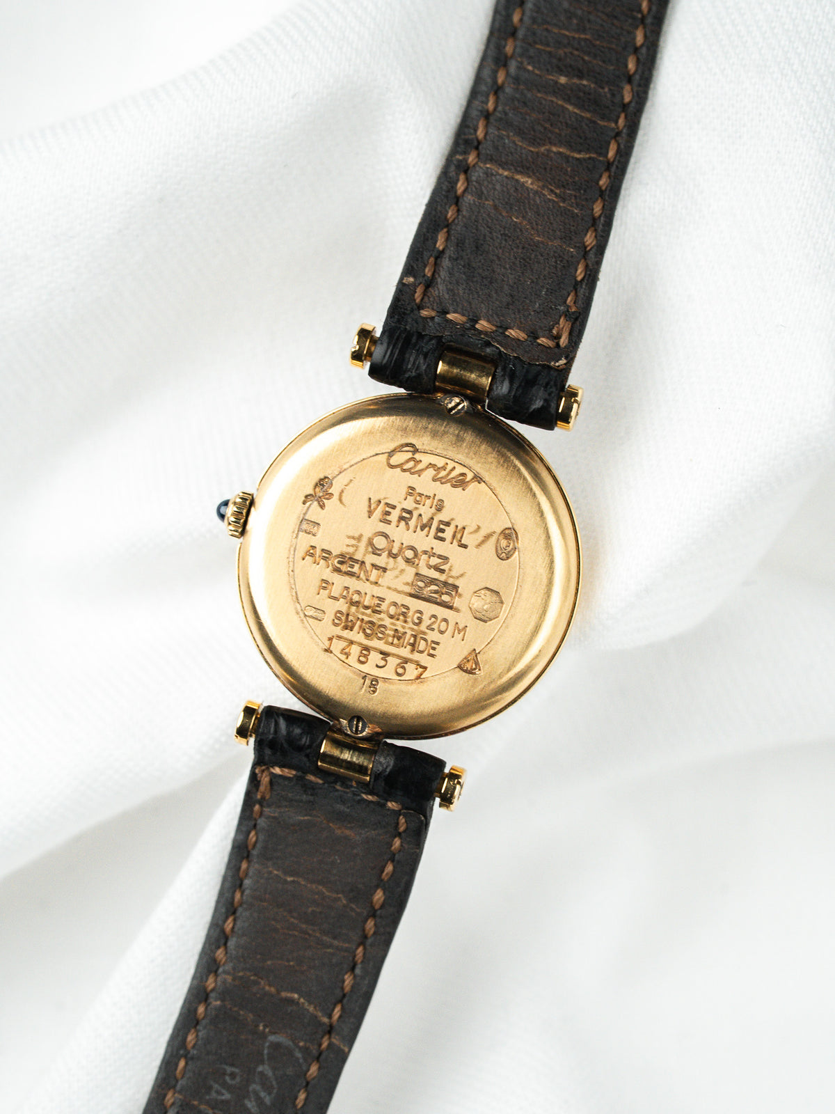 Cartier Must Vendôme 590004 — Negro, Pulsera Cartier (1990s)