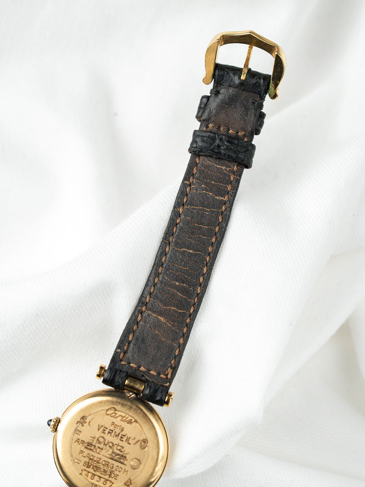Cartier Must Vendôme 590004 — Negro, Pulsera Cartier (1990s)