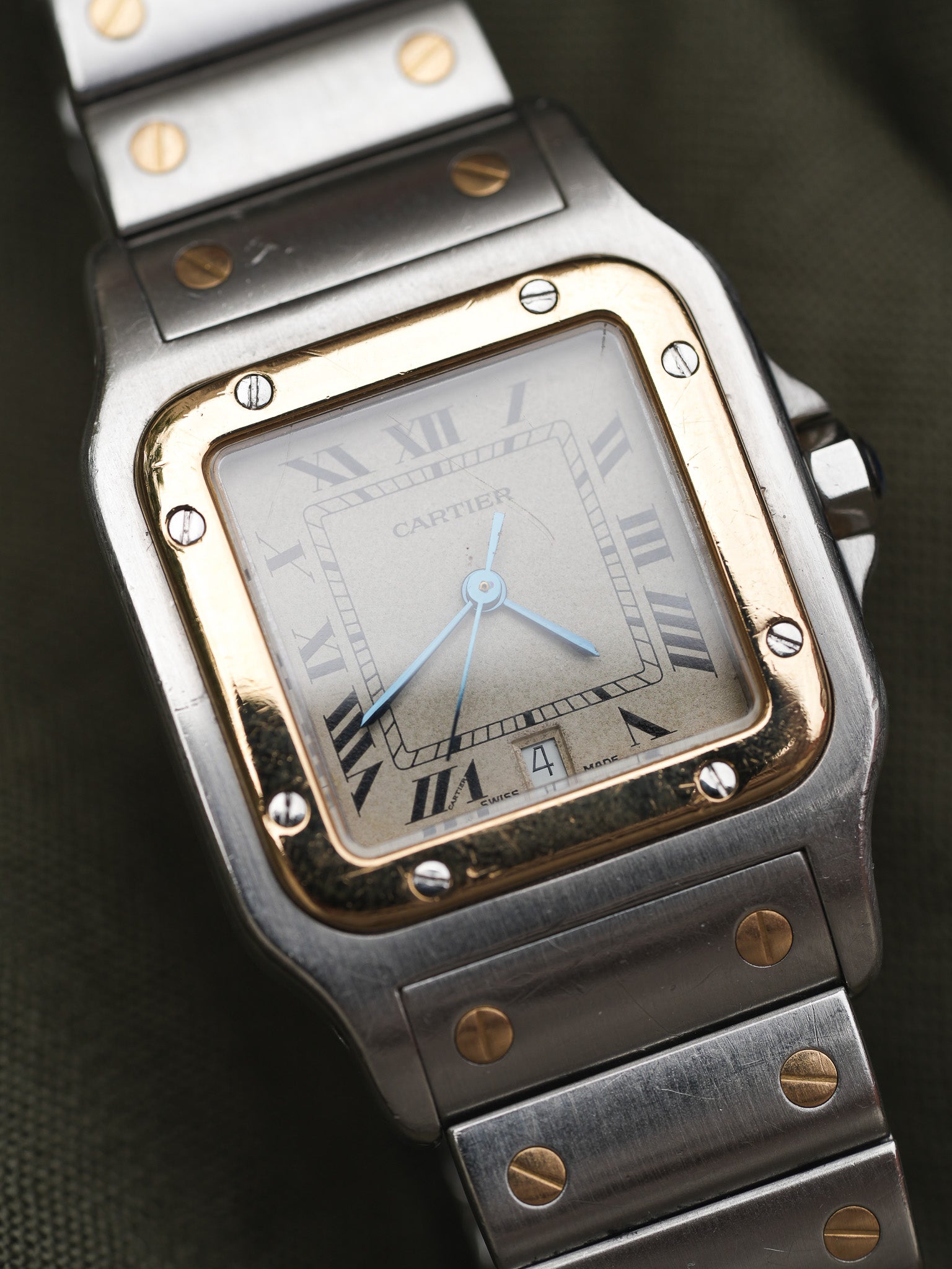 Cartier - Santos Galbée 1879 Acier Or 29mm - 1990s