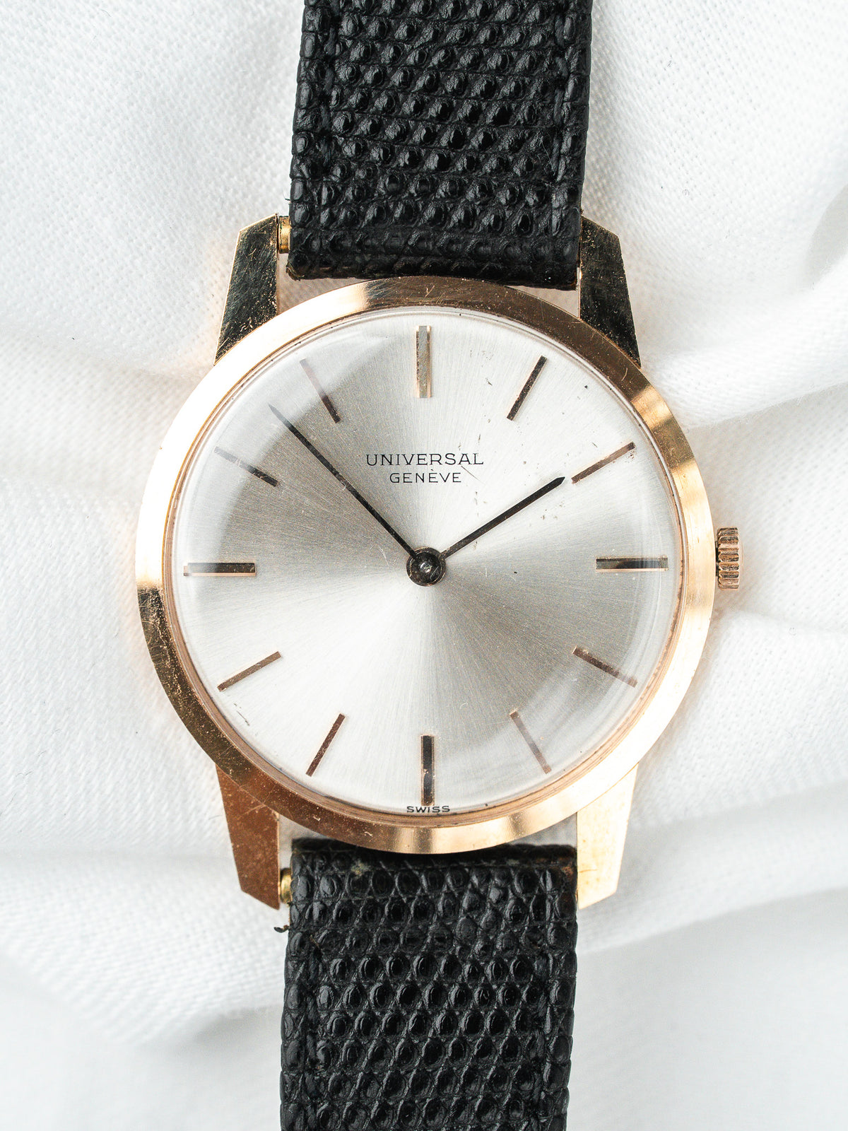 Universal Genève Vintage Uhr - 18 Karat Roségold Extra Flach (1964)