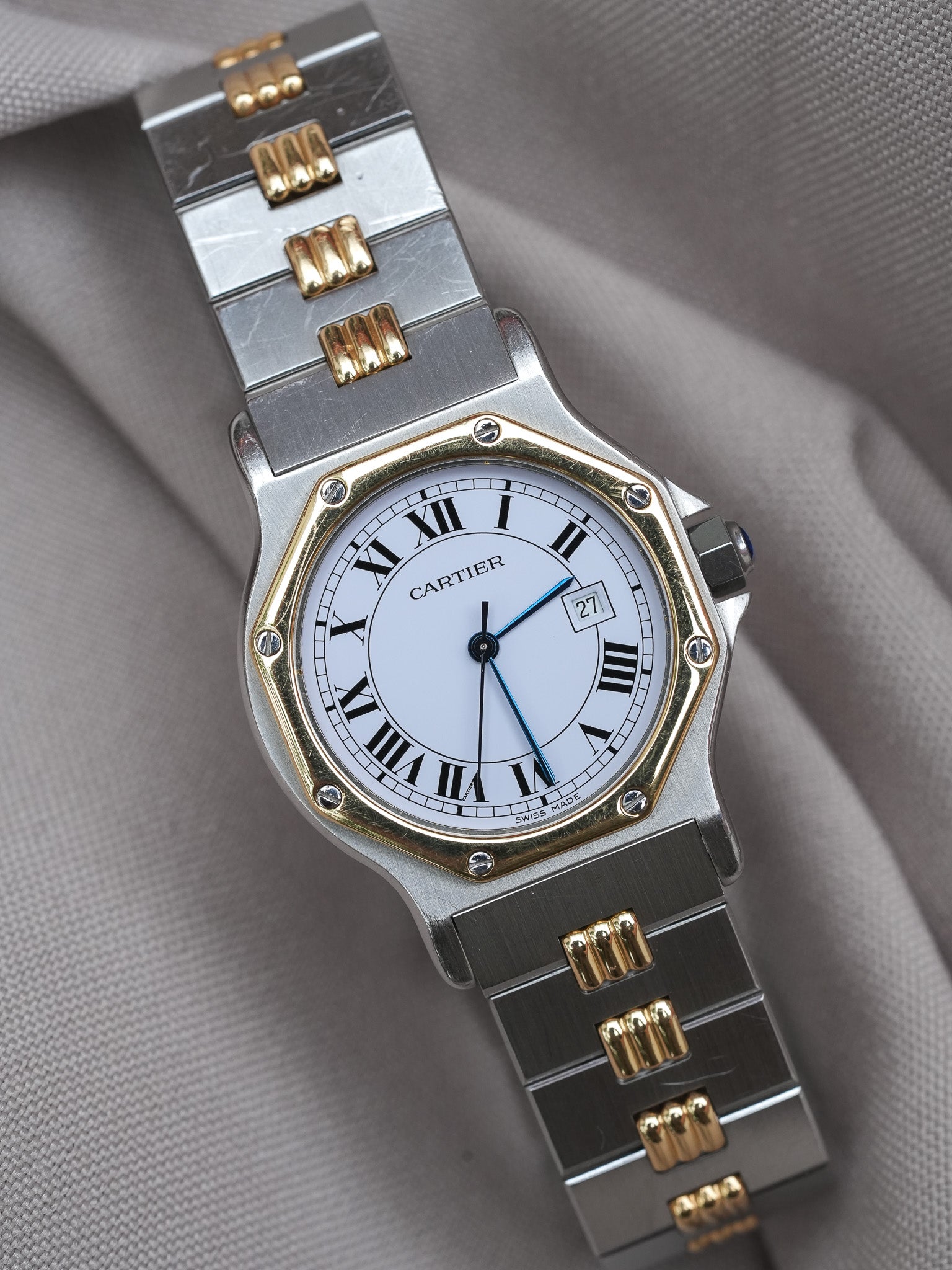 Cartier - Santos Octogonale 2965 Godron Automatique 29mm - 1990s