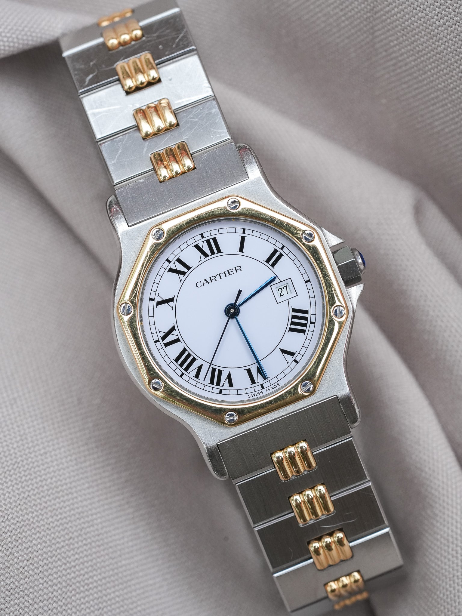 Cartier - Santos Octogonale 2965 Godron Automatique 29mm - 1990s