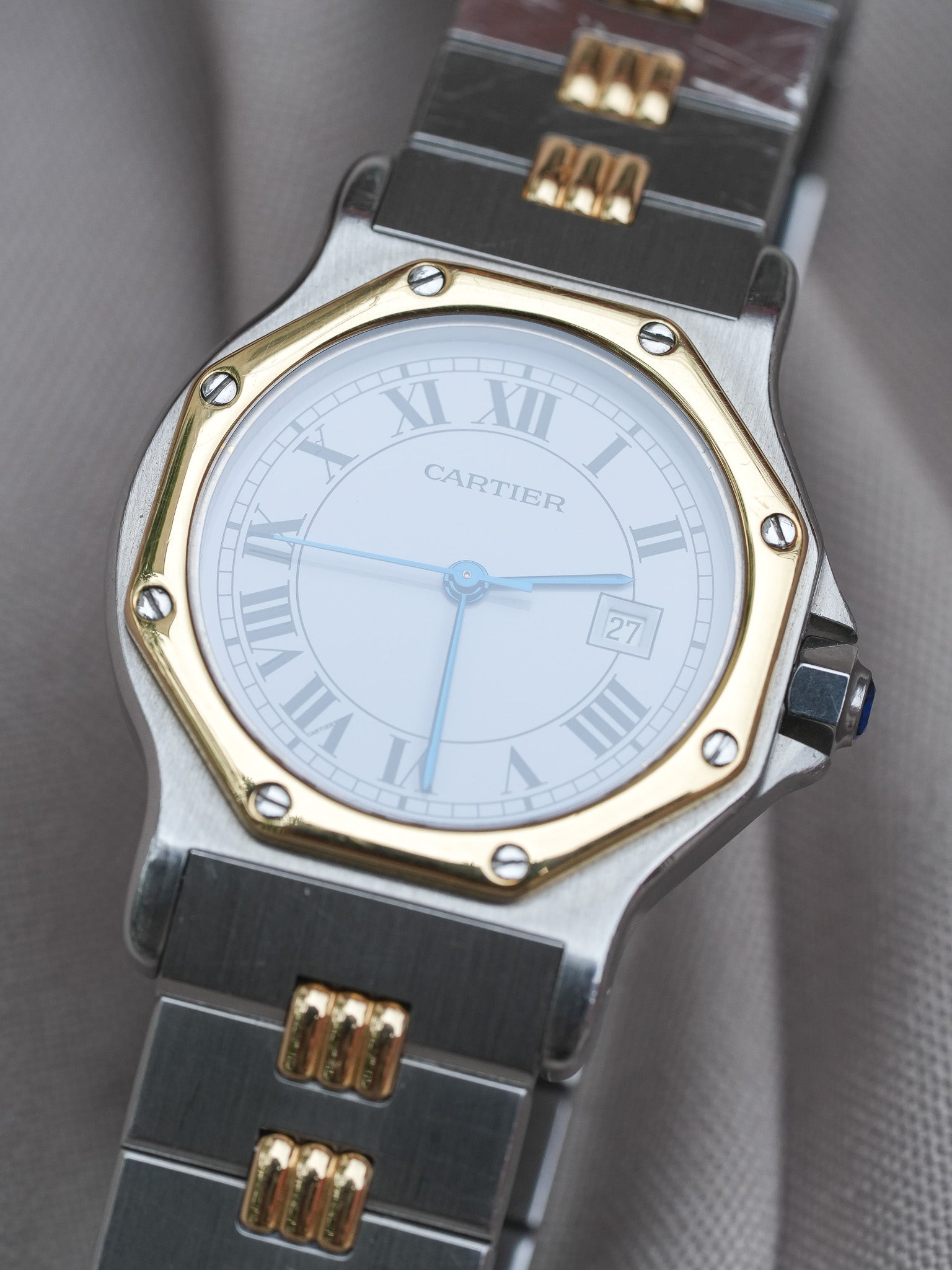 Cartier - Santos Octogonale 2965 Godron Automatique 29mm - 1990s