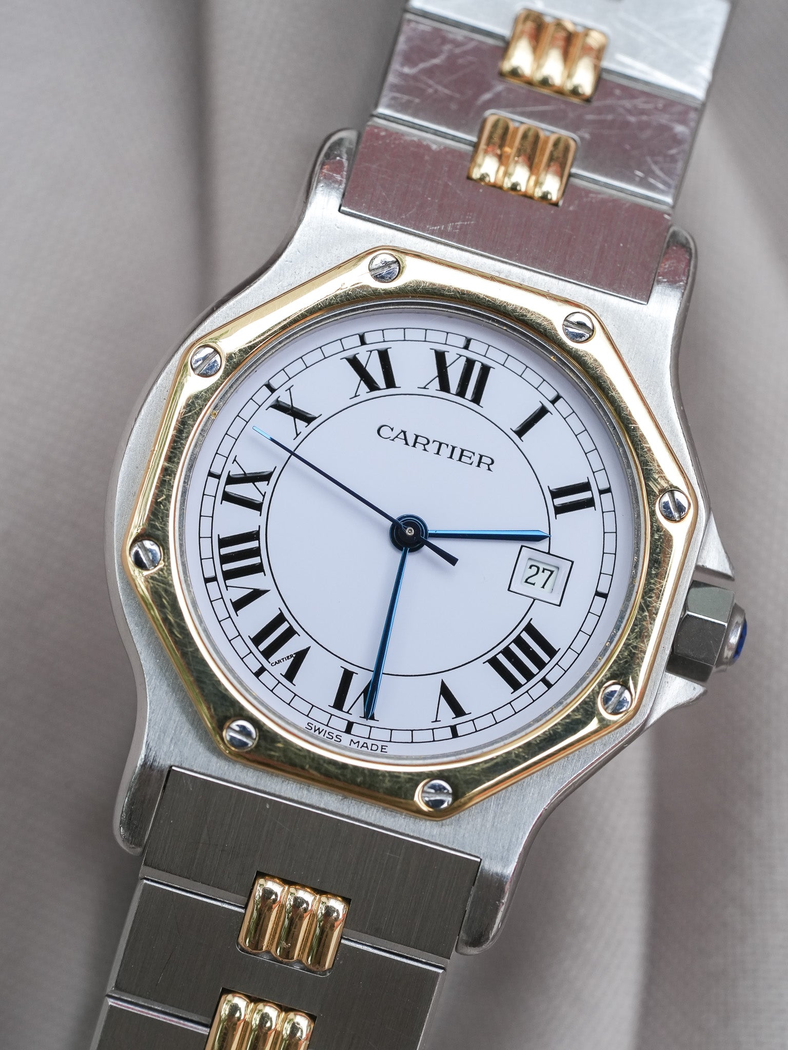 Cartier - Santos Octogonale 2965 Godron Automatique 29mm - 1990s