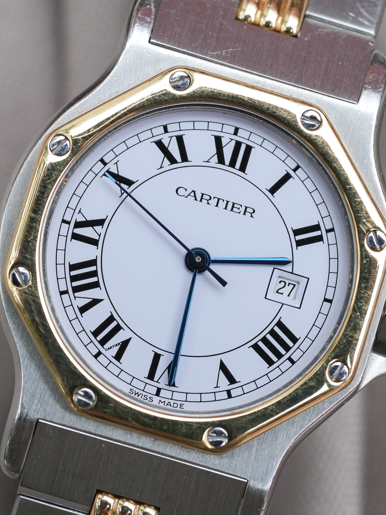Cartier - Santos Octogonale 2965 Godron Automatique 29mm - 1990s