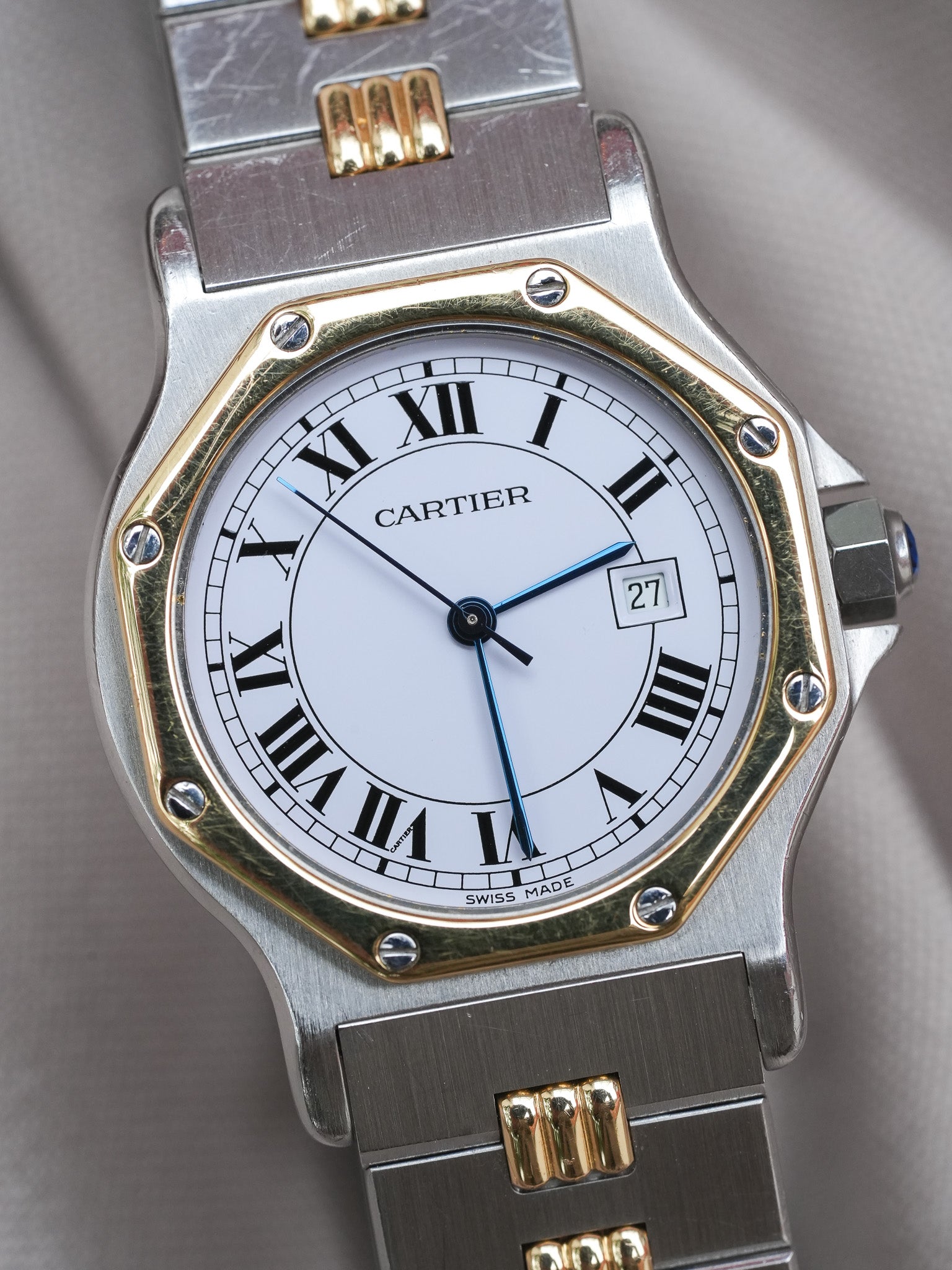 Cartier - Santos Octogonale 2965 Godron Automatique 29mm - 1990s