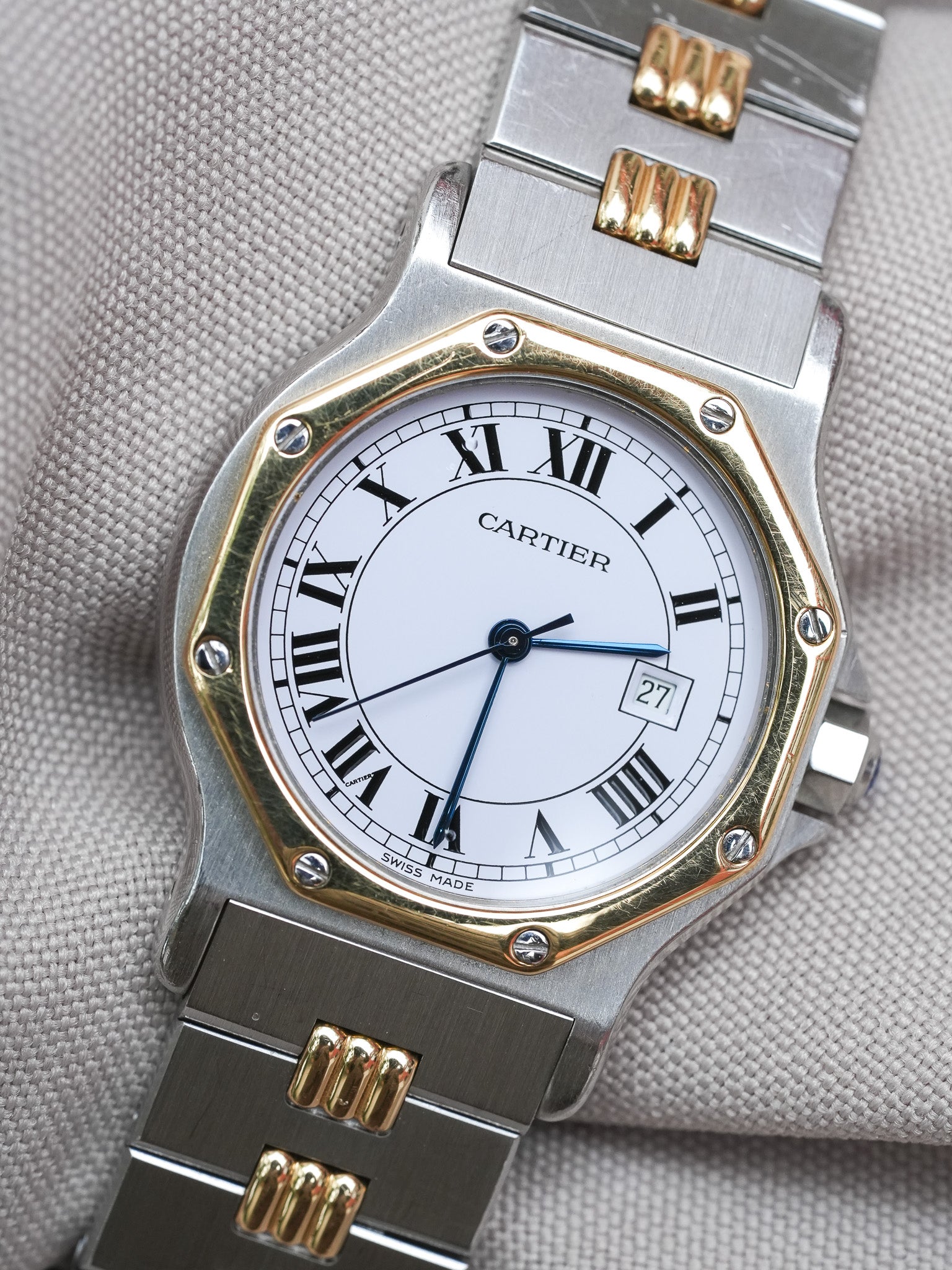 Cartier - Santos Octogonale 2965 Godron Automatique 29mm - 1990s