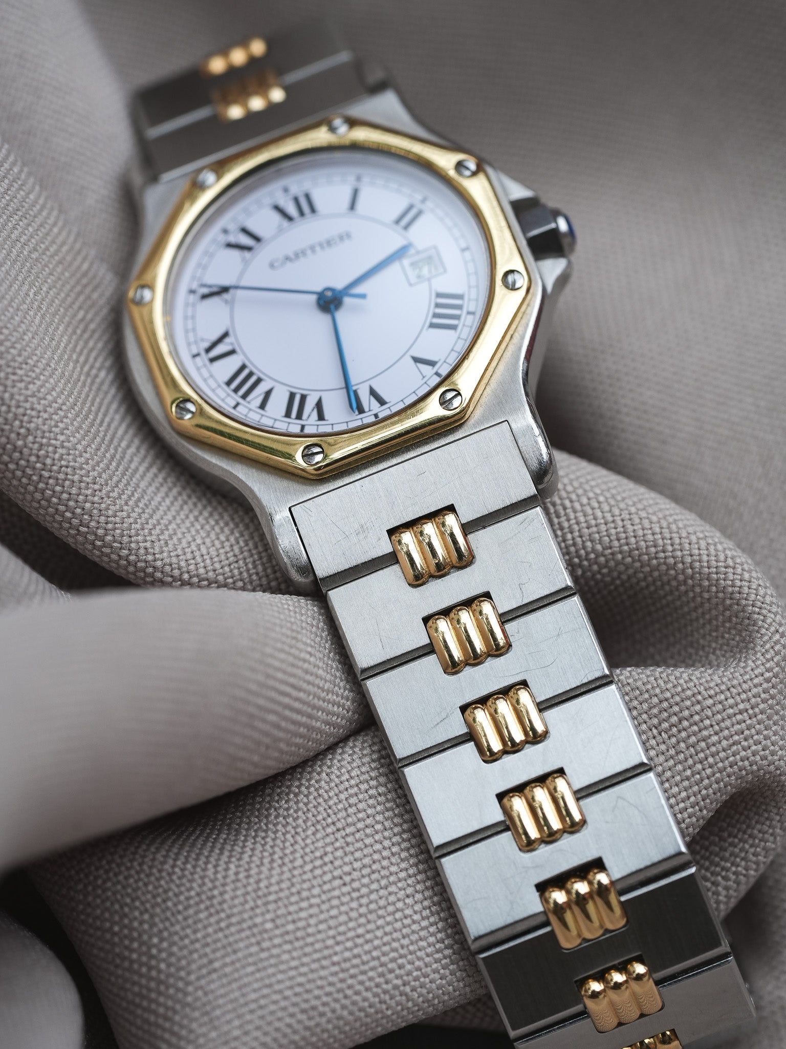 Cartier - Santos Octogonale 2965 Godron Automatique 29mm - 1990s