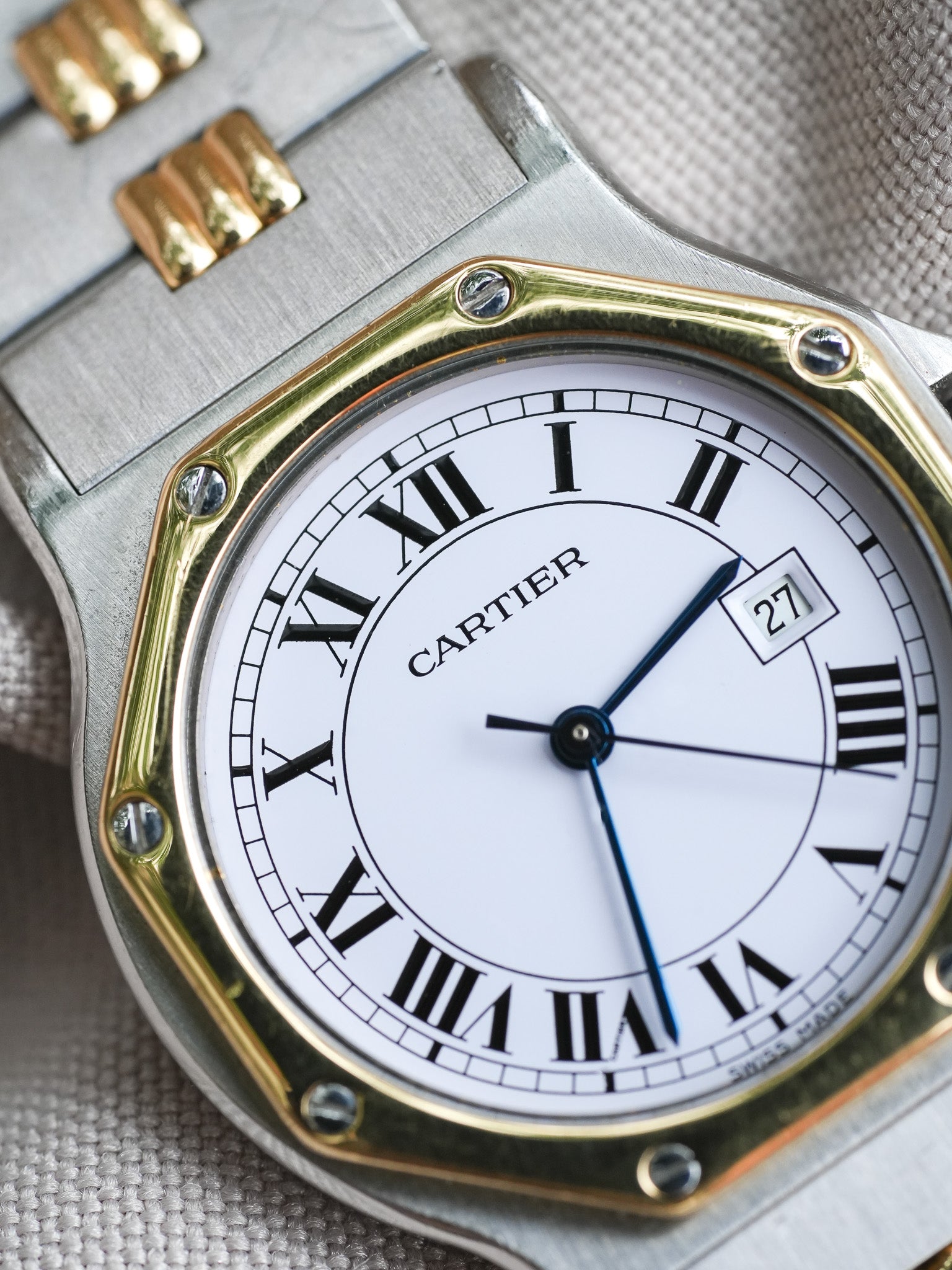 Cartier - Santos Octogonale 2965 Godron Automatique 29mm - 1990s