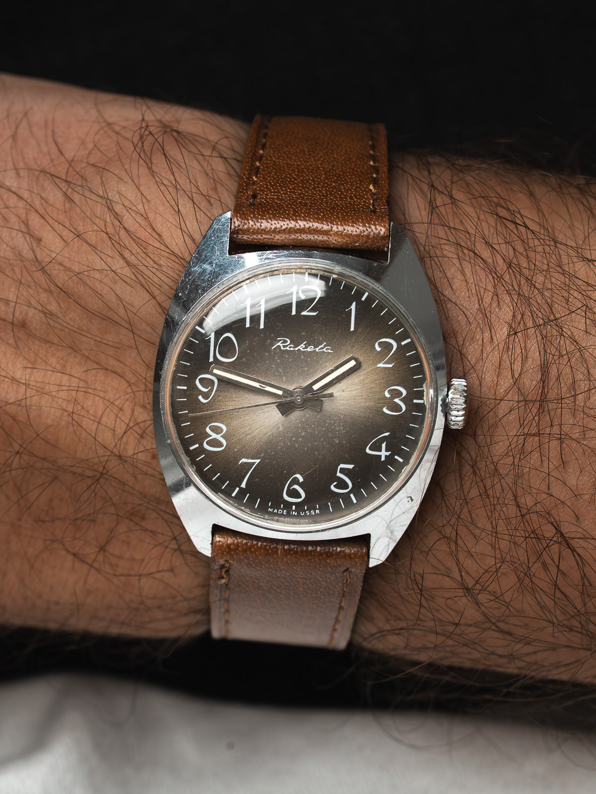 Raketa USSR Watch — Bronze Gradient Fumé Dial (1970s)