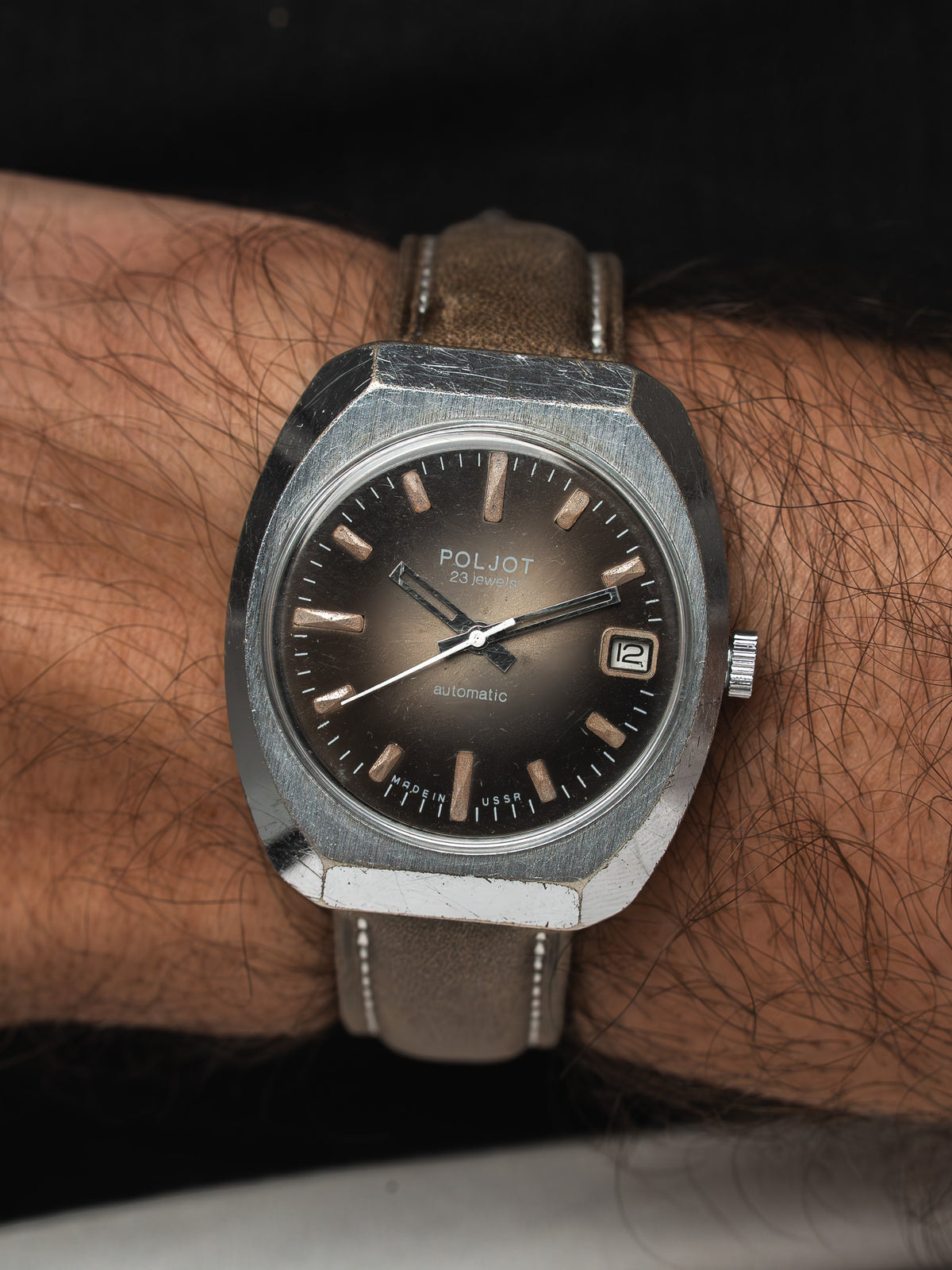 Poljot Automatic Watch USSR — Mocha Fumé (1970s)