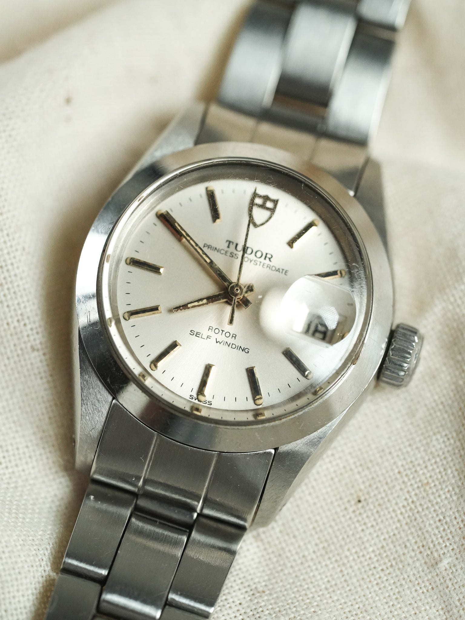 Tudor x Rolex - Princess Oysterdate 24mm Automatique Acier référence 92400 - 1985