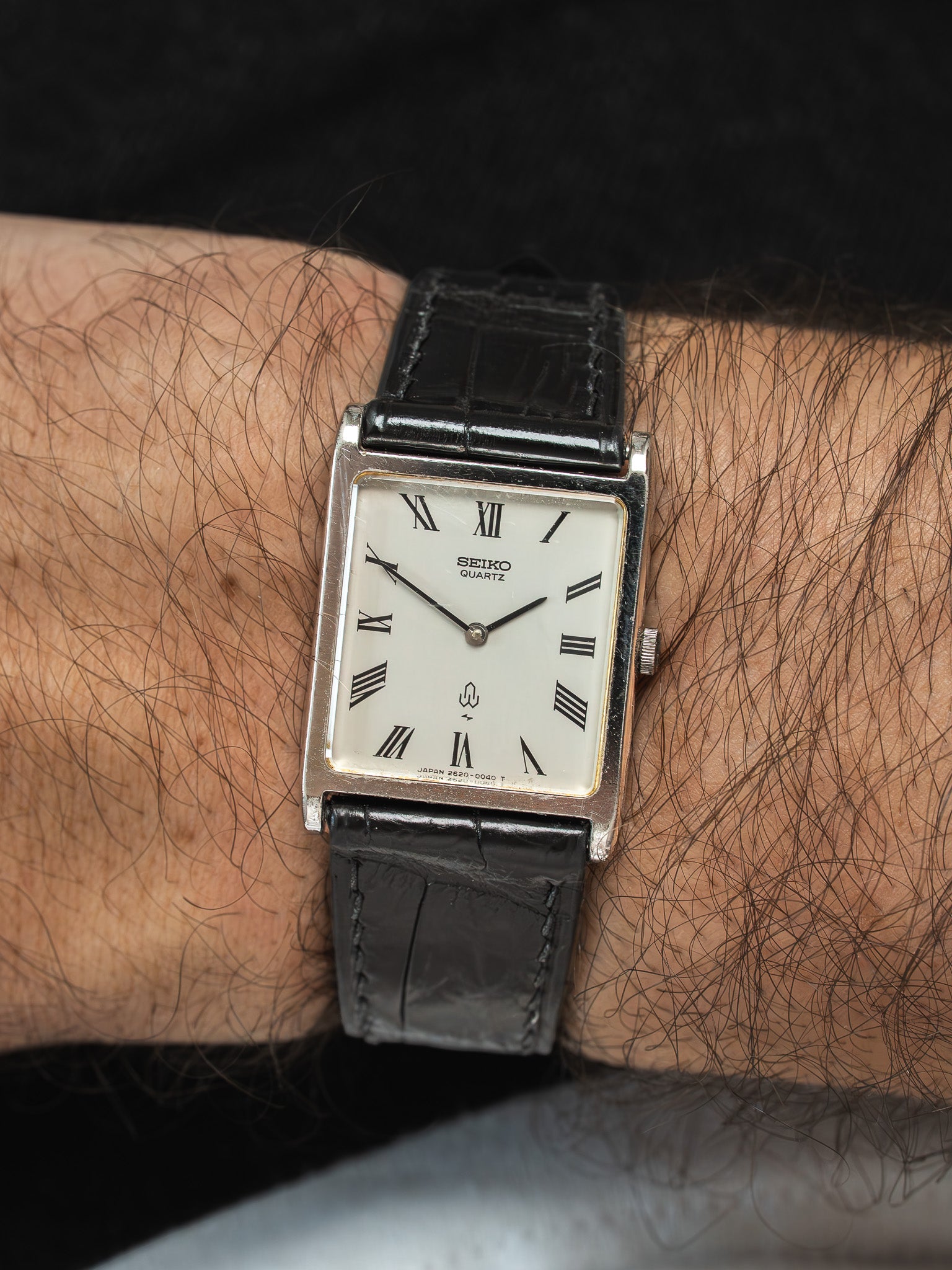 Vintage Seiko Watch Steel Roman Numerals 1979 | Atelier Victor