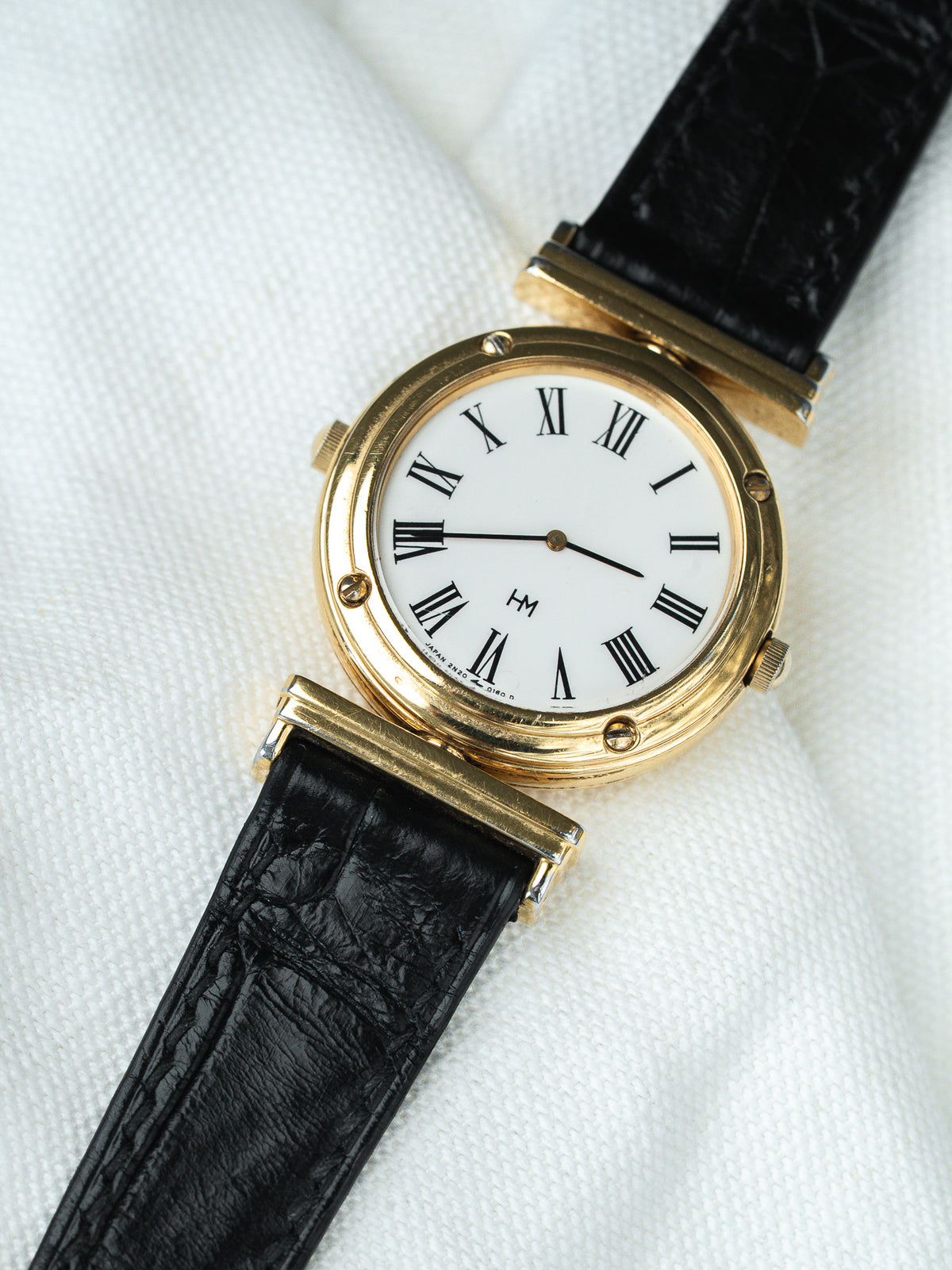 Vintage Hanae Mori 2N20-0070 Watch — Due Quadranti (1991)
