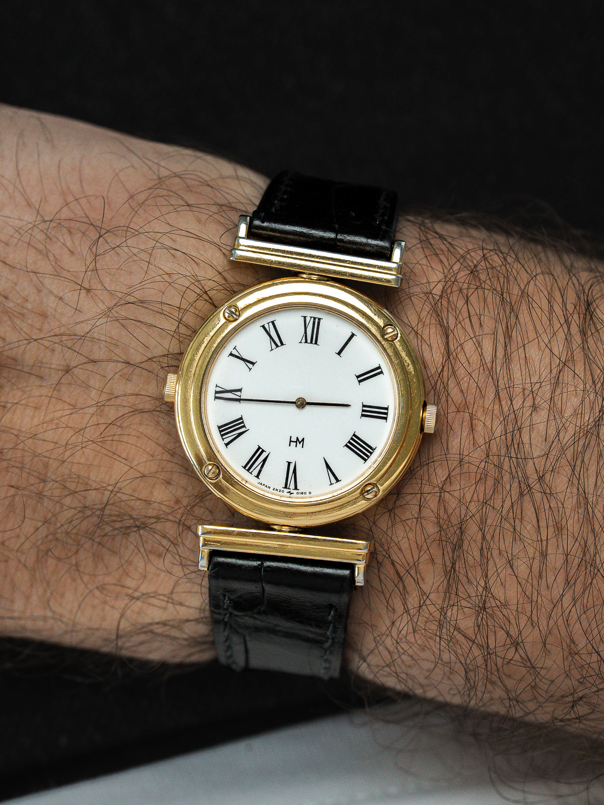 Vintage Hanae Mori 2N20-0070 Watch — Due Quadranti (1991)
