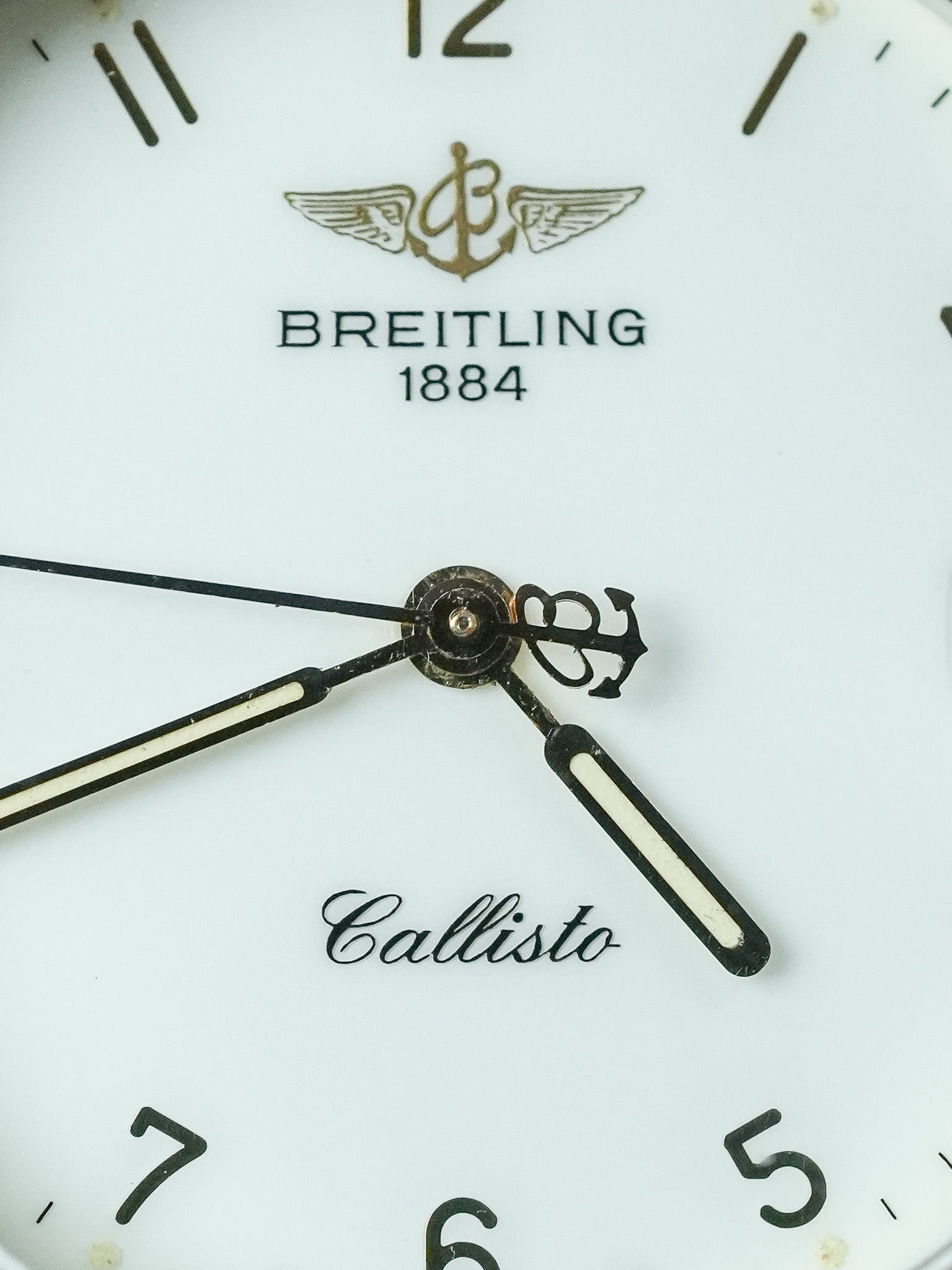 Breitling - Callisto Белый циферблат Стальной ободок золото - 1990s