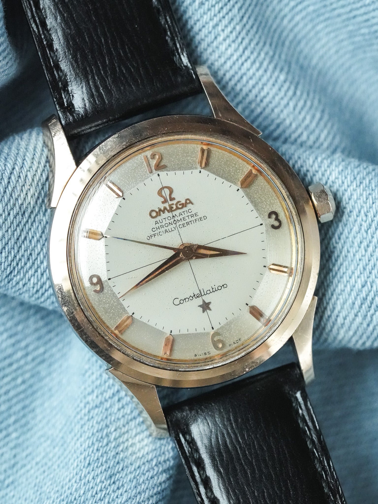 Omega - Constellation Pie Pan 2852 Crosshair Acier Or rose - 1958