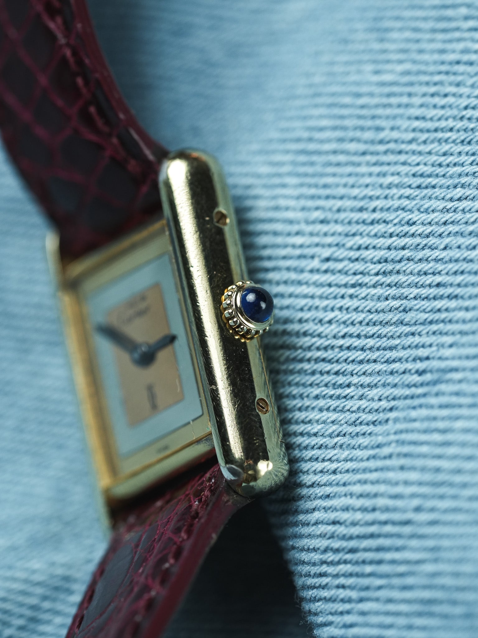 Cartier - Tank Must Циферблат Trinity Маленькая модель кварц - 1980s