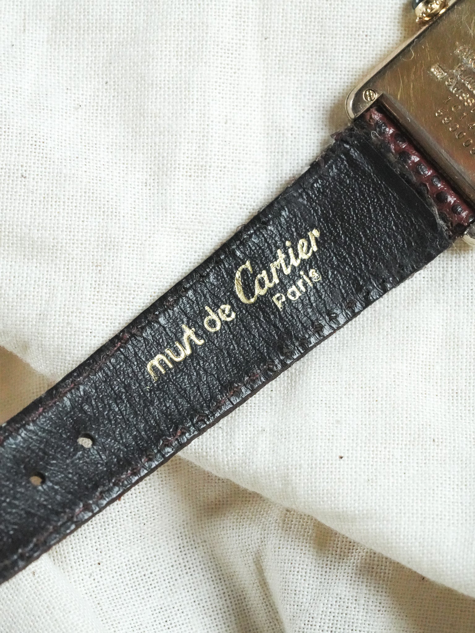 Cartier - Must de Cartier Tank Ref 590005 23x30 Vermeil Quartz Cadran Or Romain - 1980s