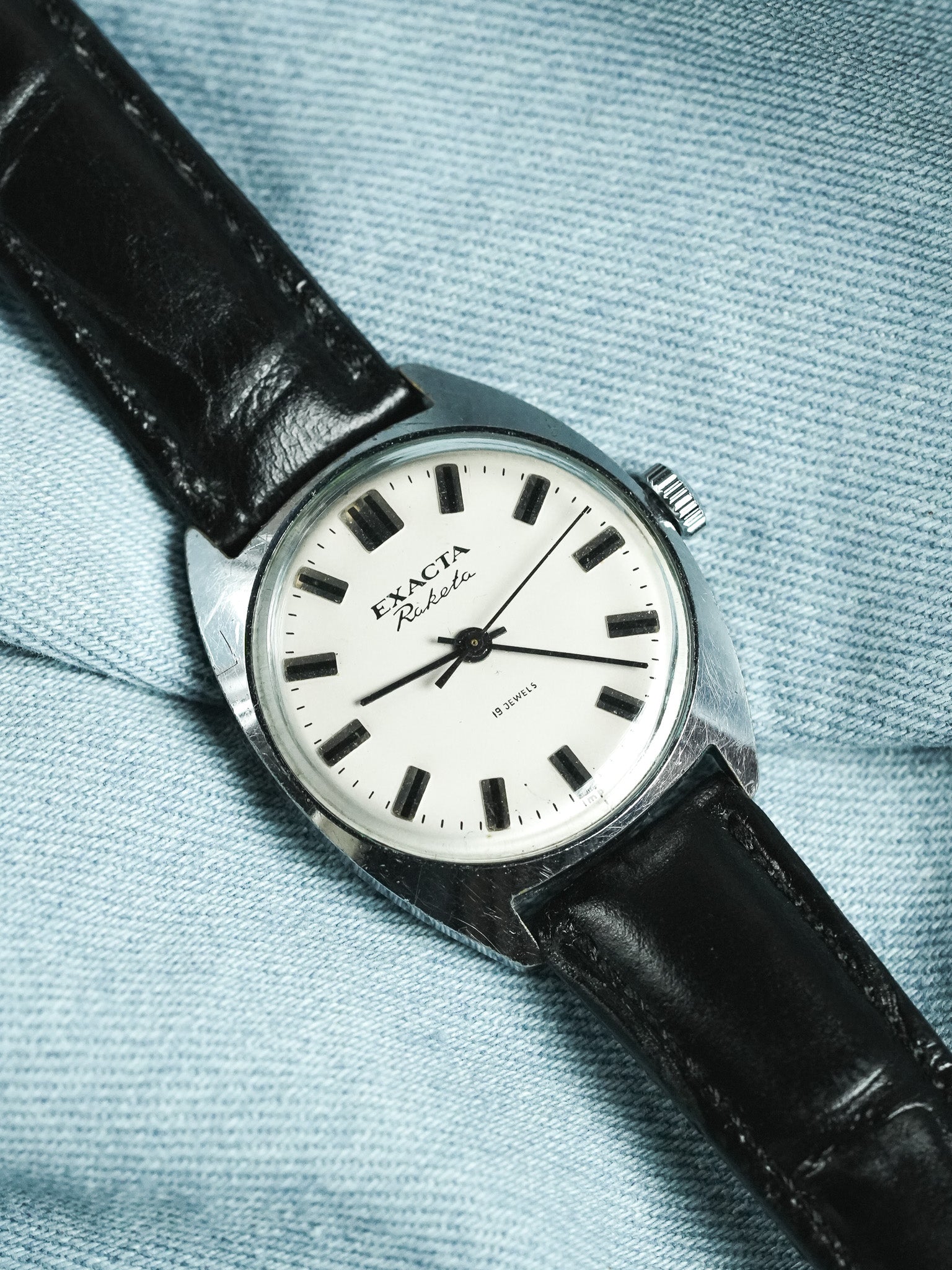 Raketa - Exact White Dial black index - 1970s