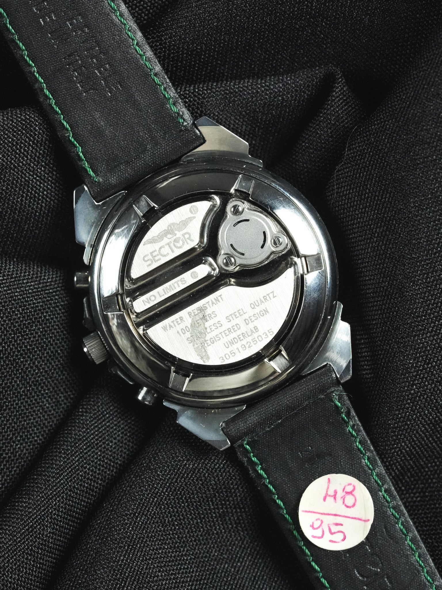 Sector - Green Steel Chronograph Horns Scarab - New old stock - 1990s