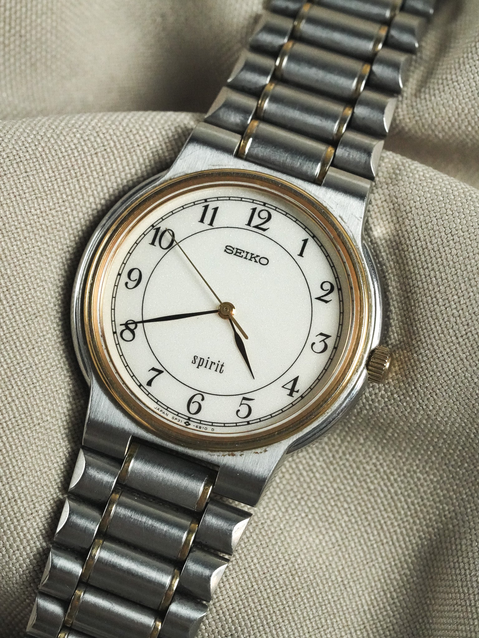 Seiko - Дух Сталь Золото Римский - 1989