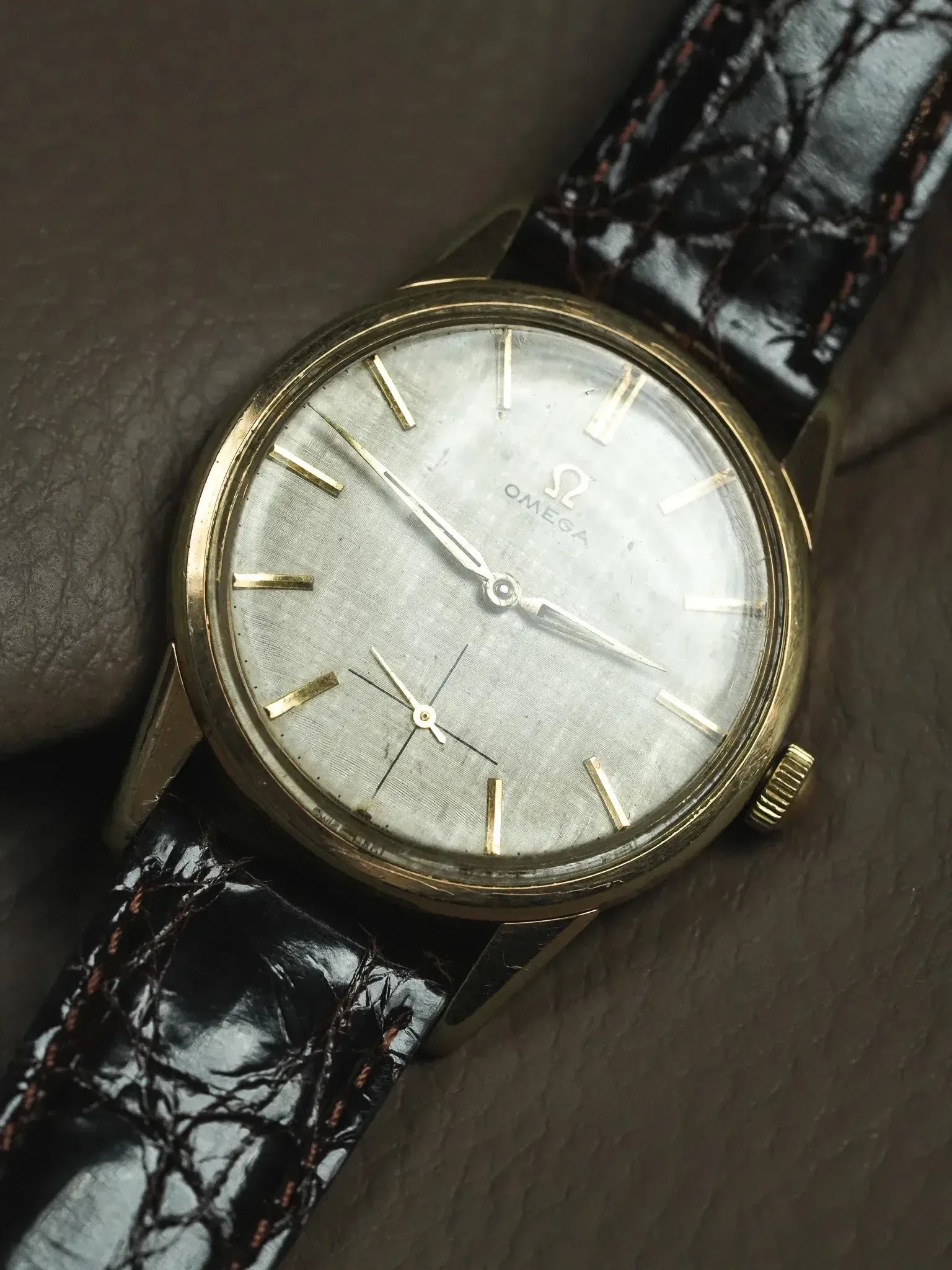Omega - 14391-6 Plaqué or cadran lin - 1961 - Atelier Victor