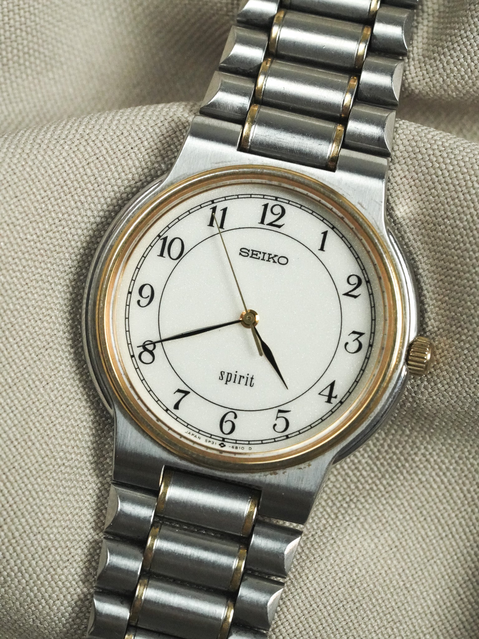 Seiko - Дух Сталь Золото Римский - 1989