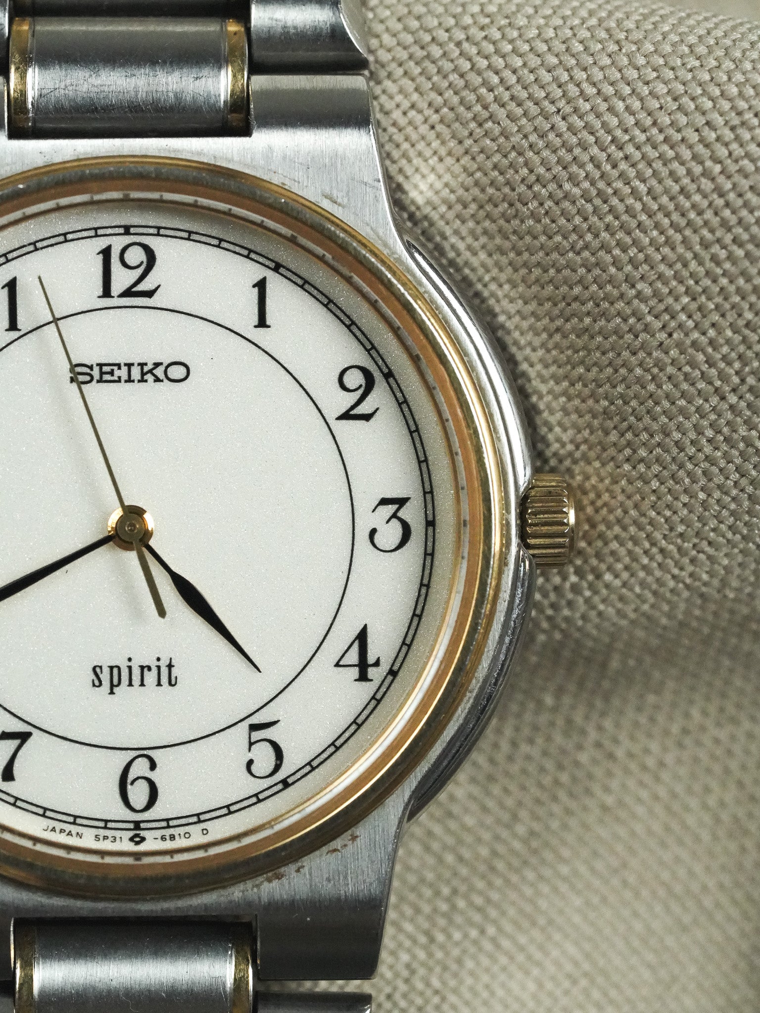 Seiko - Дух Сталь Золото Римский - 1989
