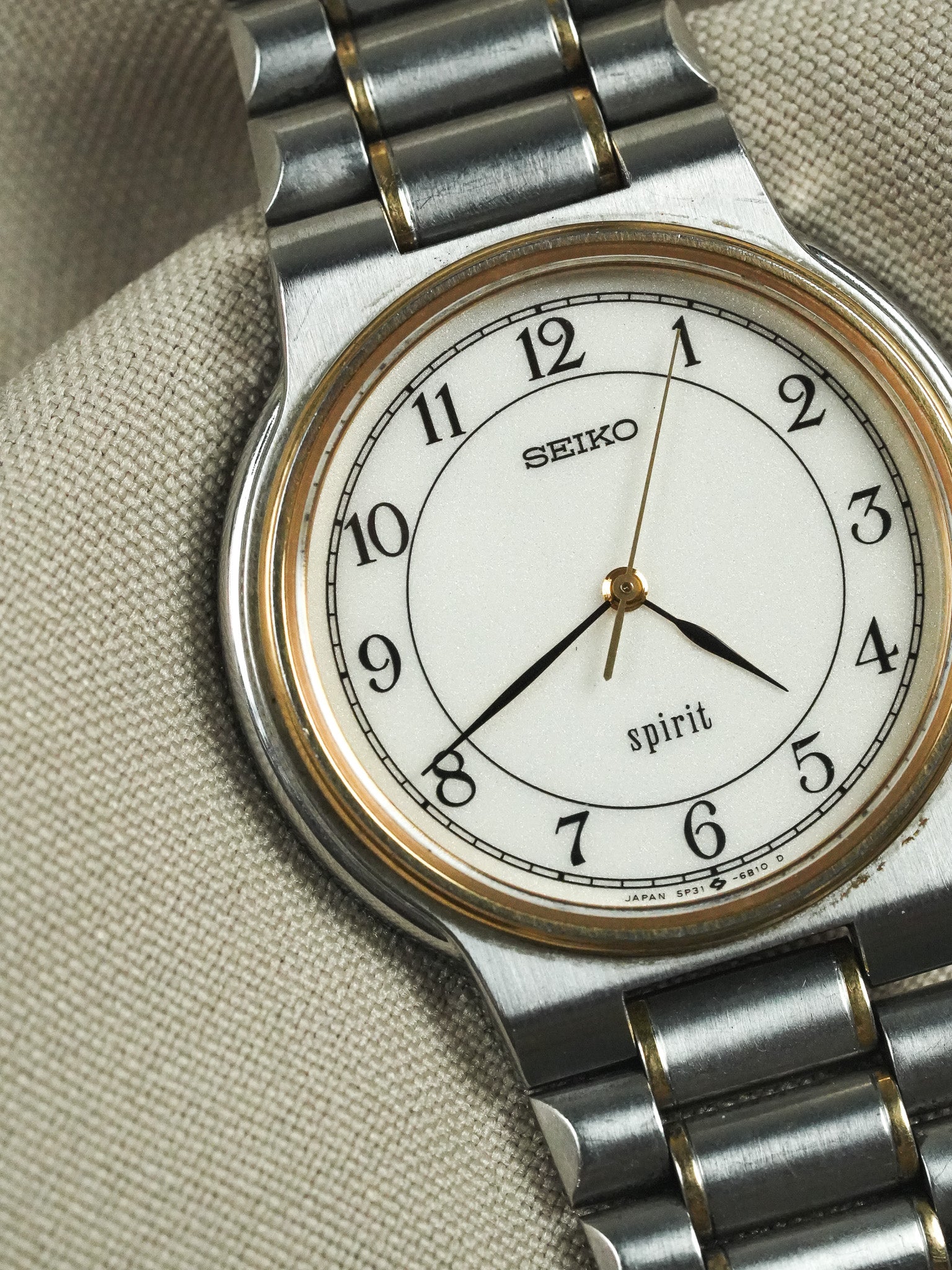 Seiko - Дух Сталь Золото Римский - 1989