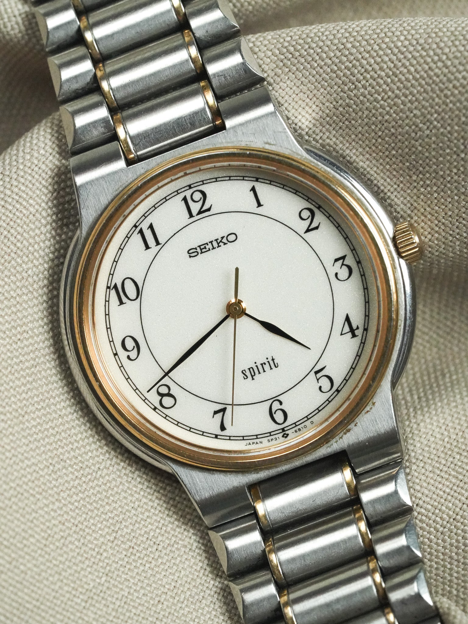 Seiko - Дух Сталь Золото Римский - 1989