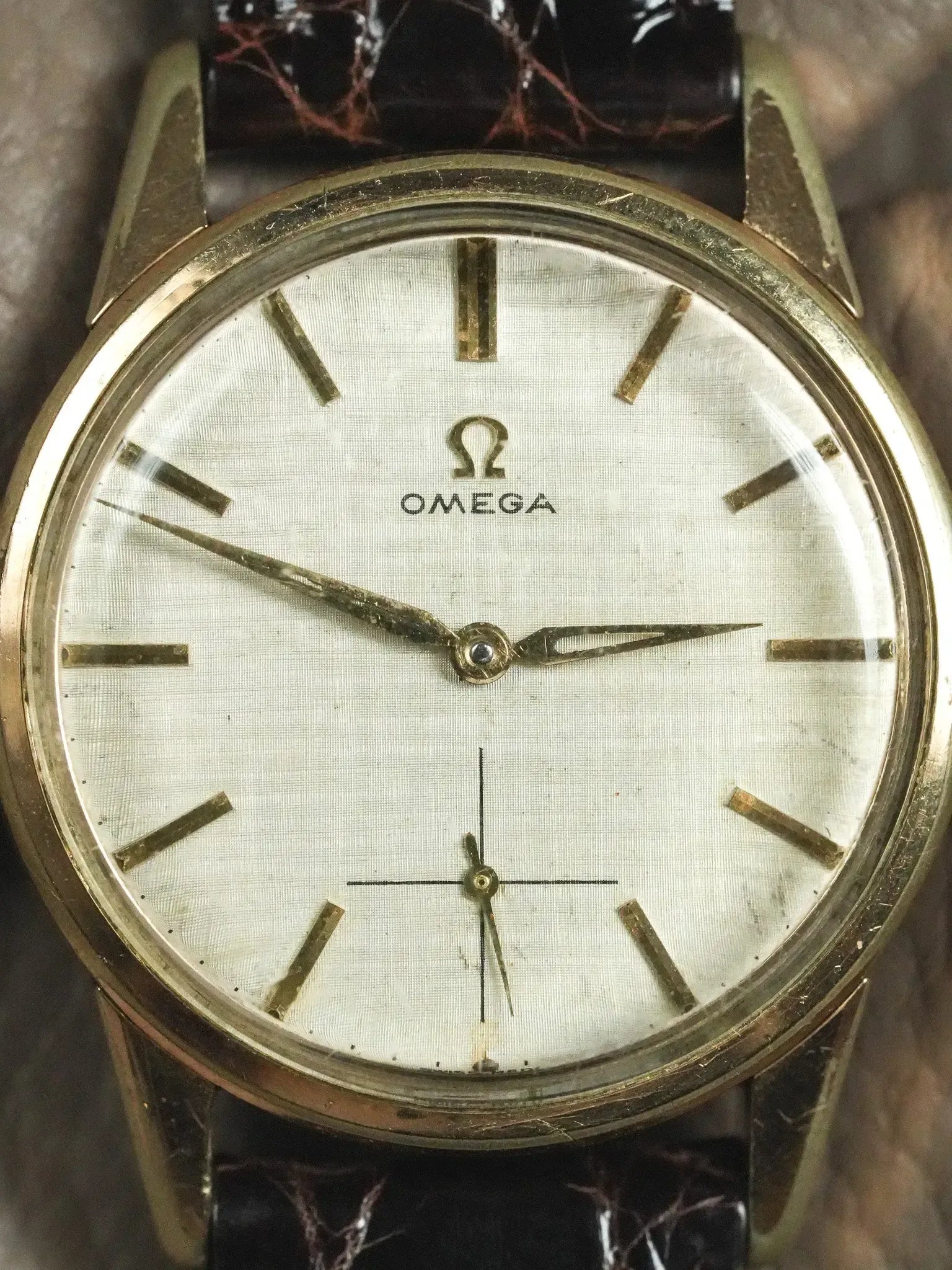 Omega - 14391-6 Plaqué or cadran lin - 1961 - Atelier Victor