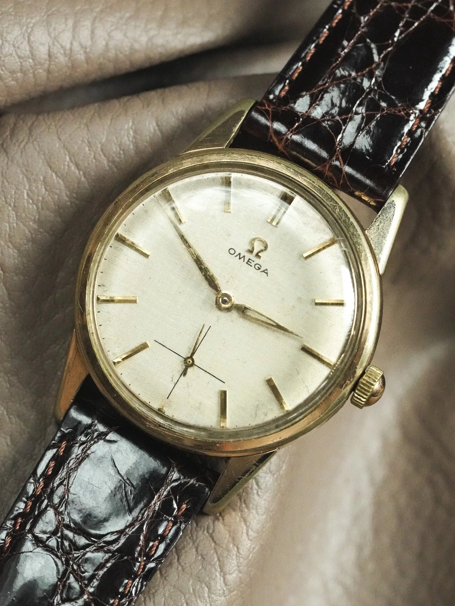 Omega - 14391-6 Позолоченный циферблат лин - 1961