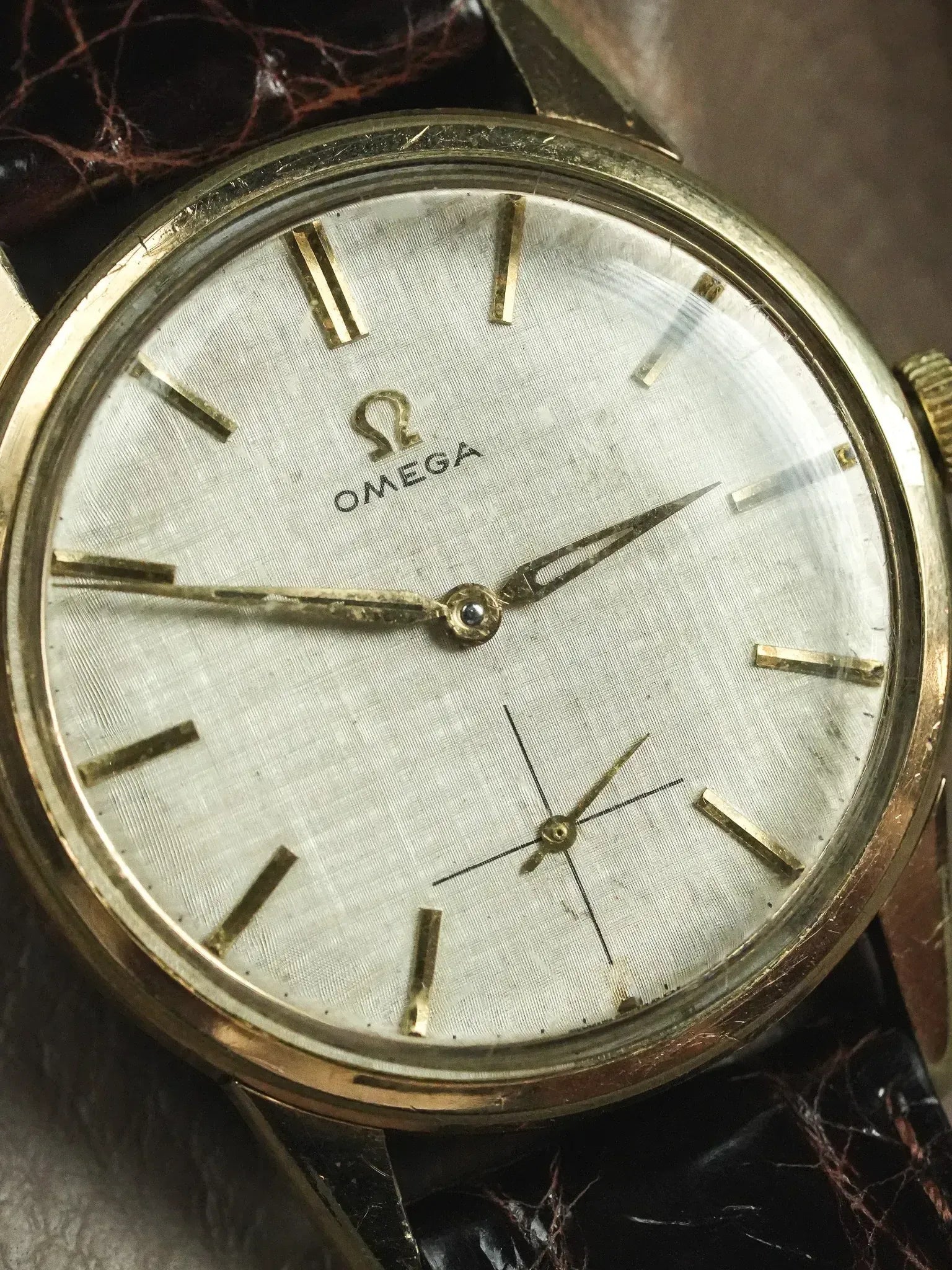 Omega - 14391-6 Plaqué or cadran lin - 1961 - Atelier Victor