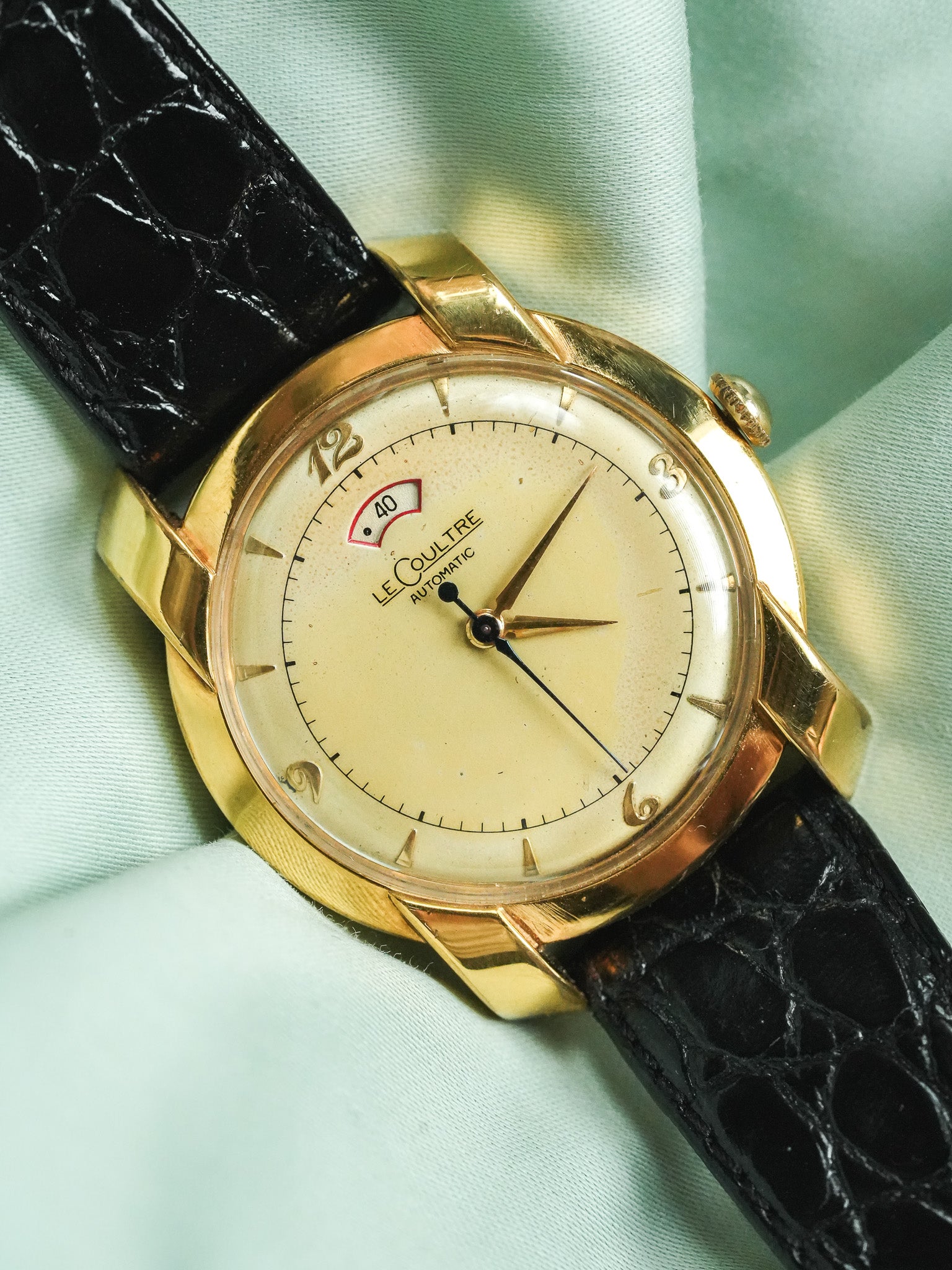 Jaeger-LeCoultre - Power reserve caliber 481 bumper 10k fancy lugs - 1950s
