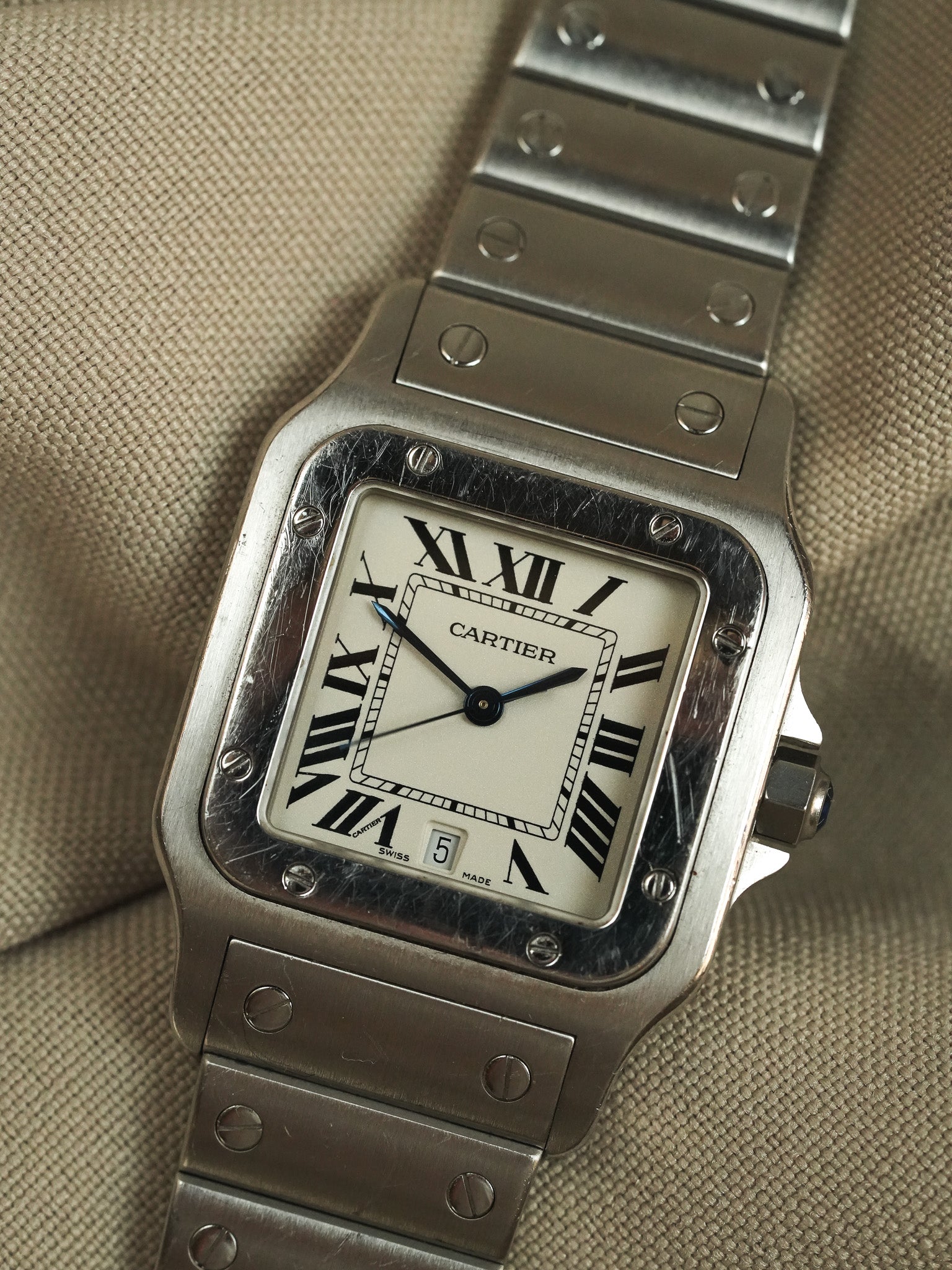 Cartier - Santos Curved 1564 Steel 29mm - 2000s