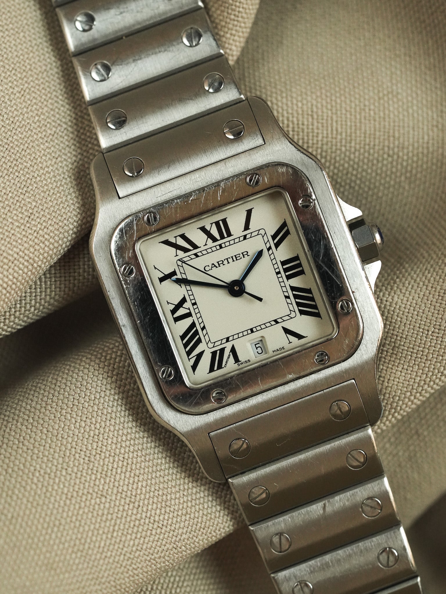 Cartier - Santos Curved 1564 Steel 29mm - 2000s
