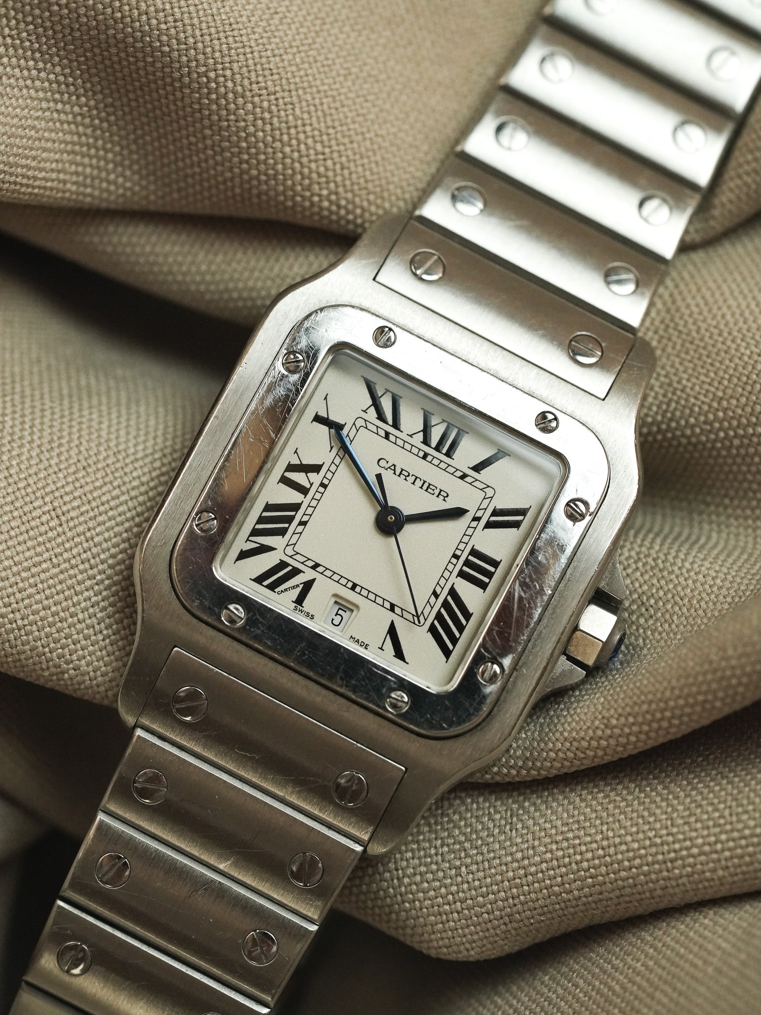 Cartier - Santos Curved 1564 Steel 29mm - 2000s
